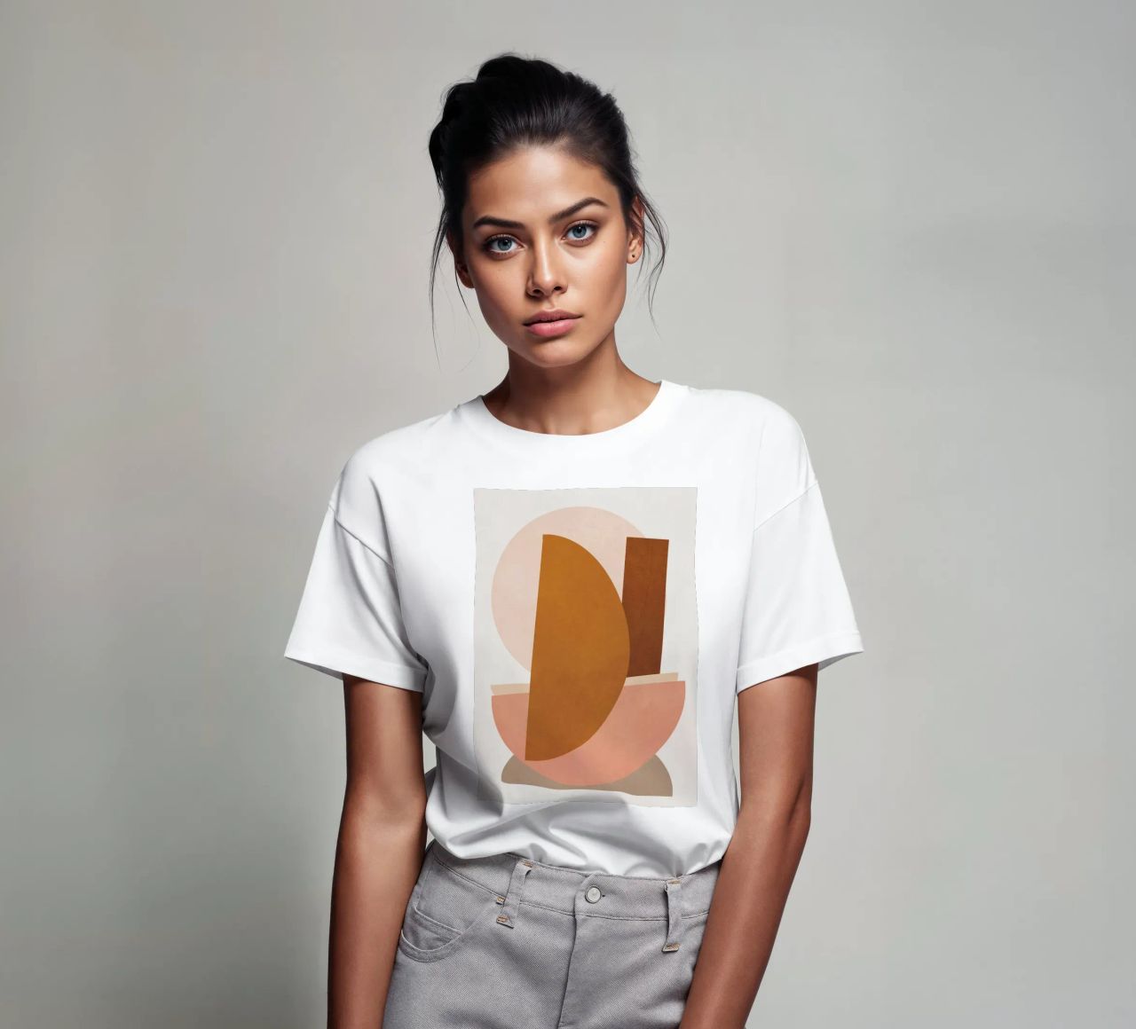 Abstract Stack III T-Shirt von Flow Line