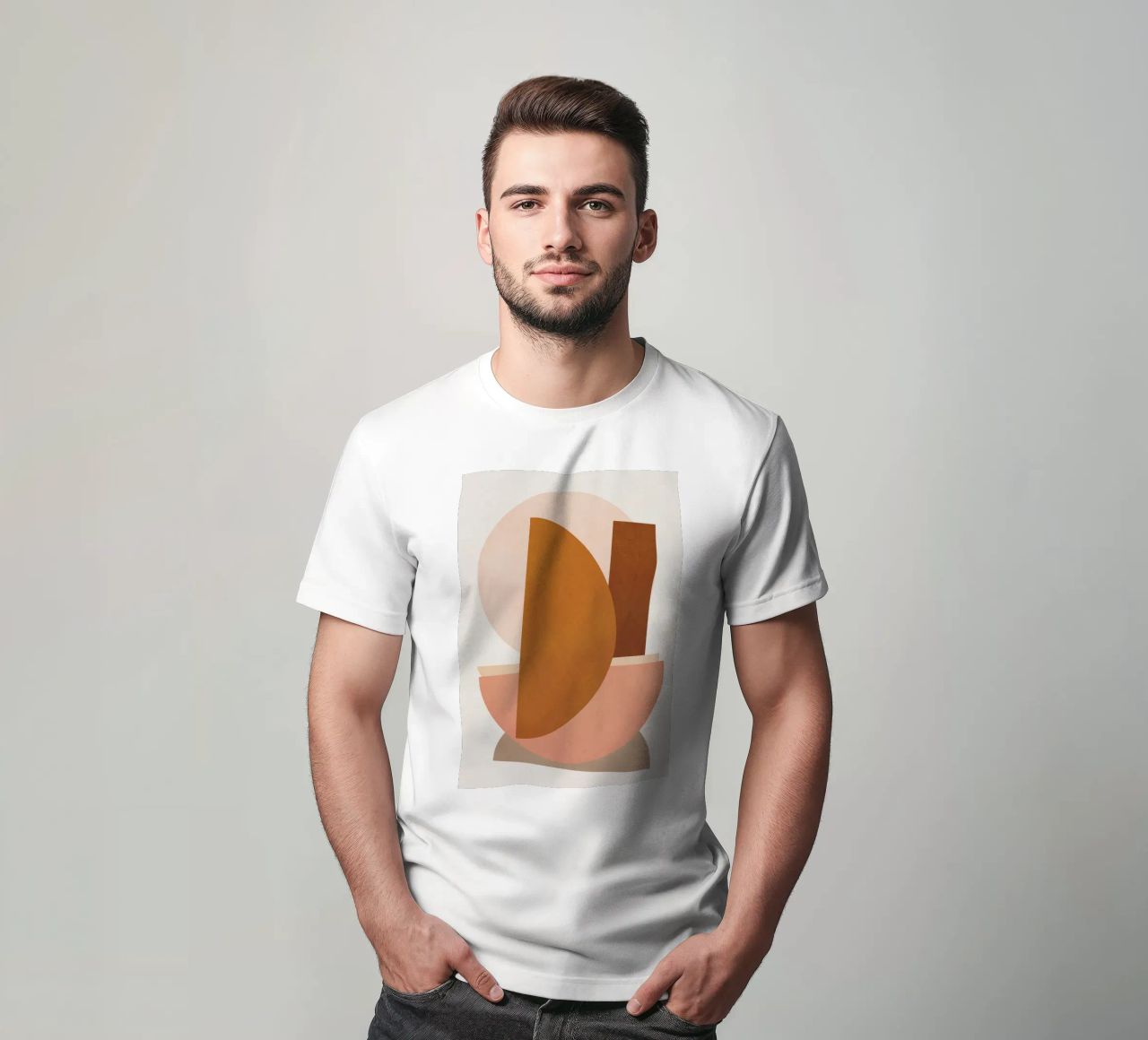 Abstract Stack III T-Shirt von Flow Line