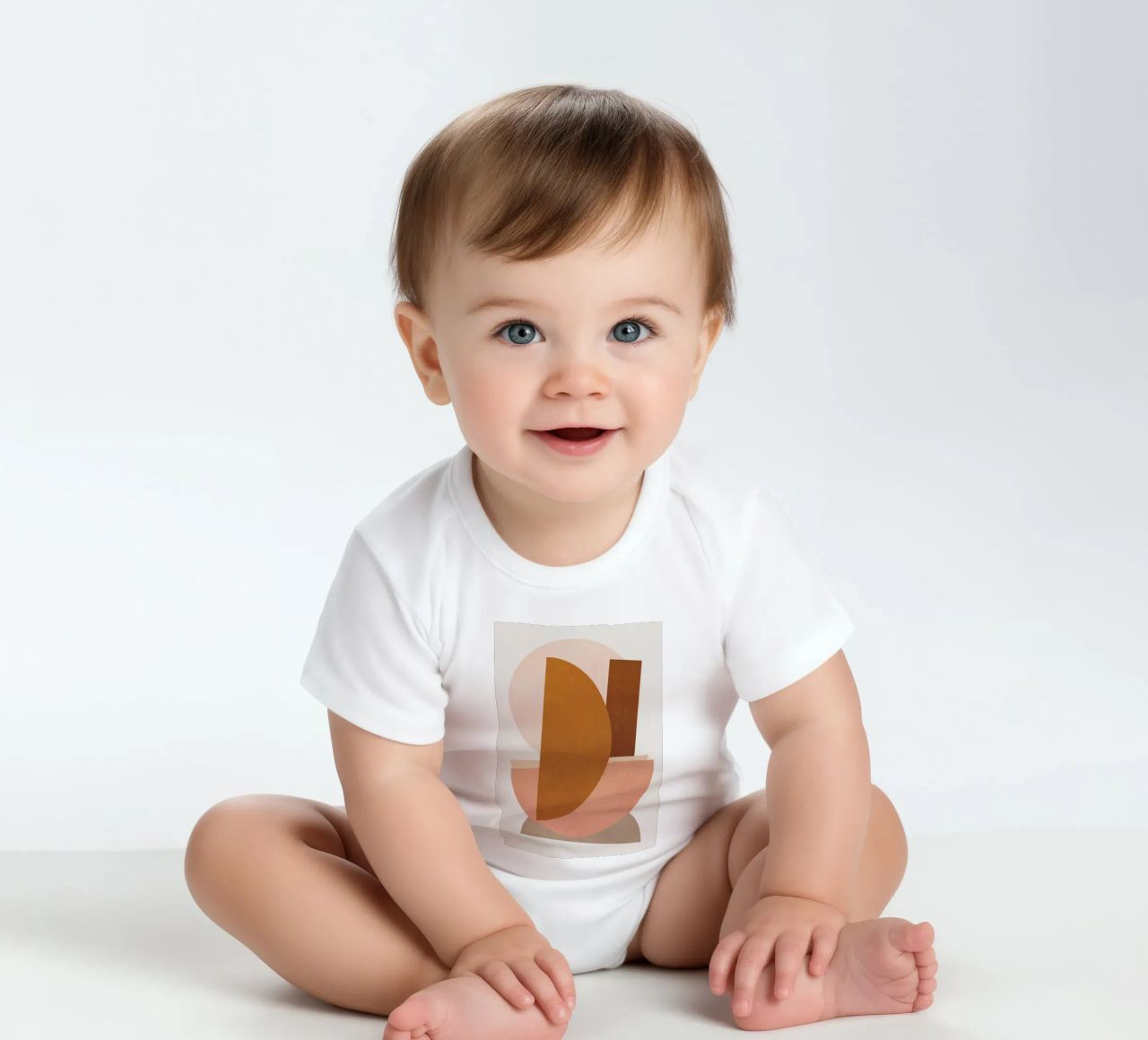 Abstract Stack III Kurzarm Babybody von Flow Line