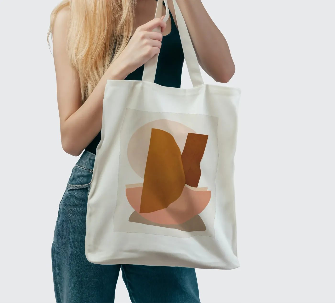 Abstract Stack III tote bag by Flow Line