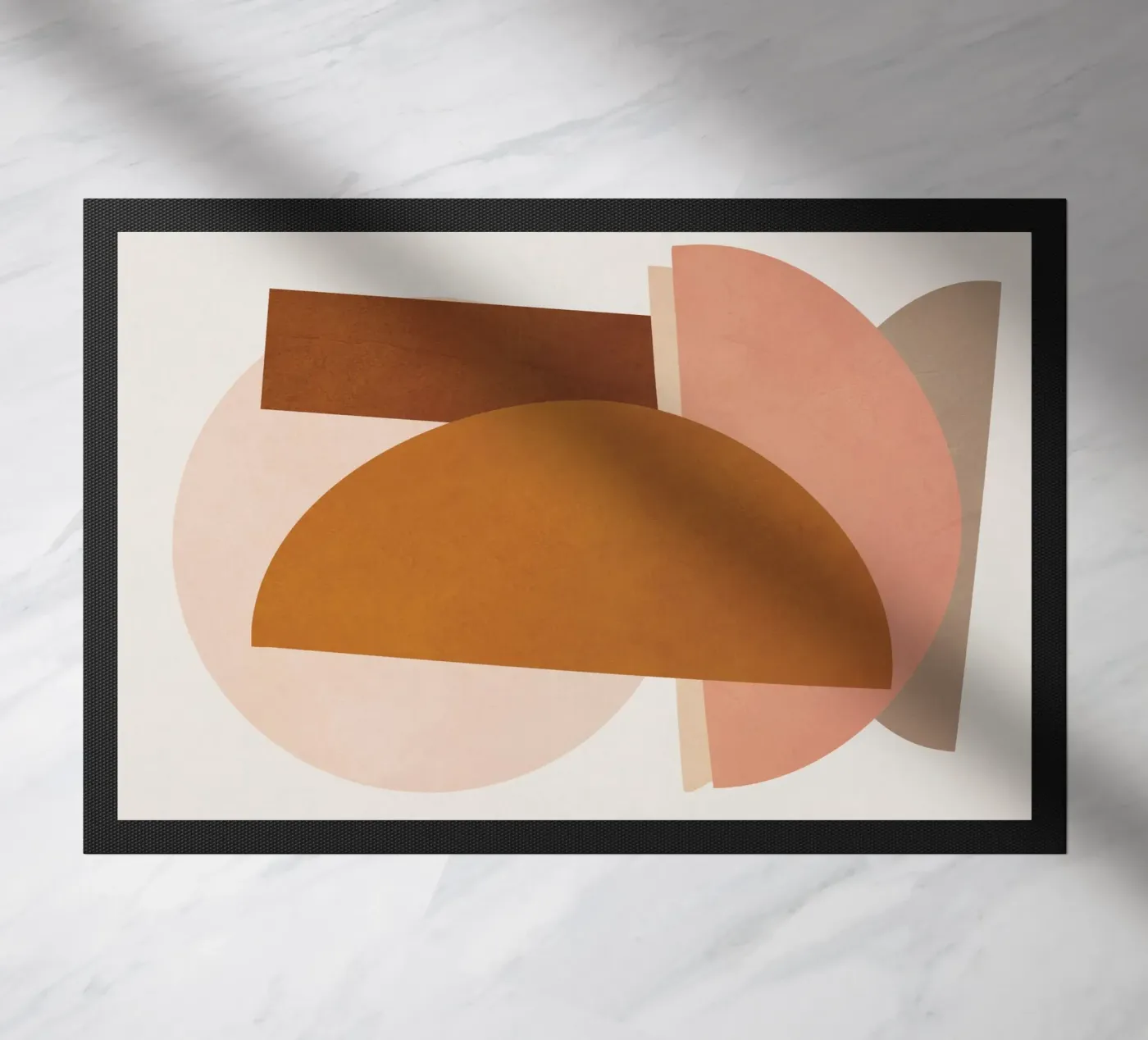 Abstract Stack III doormat by Flow Line
