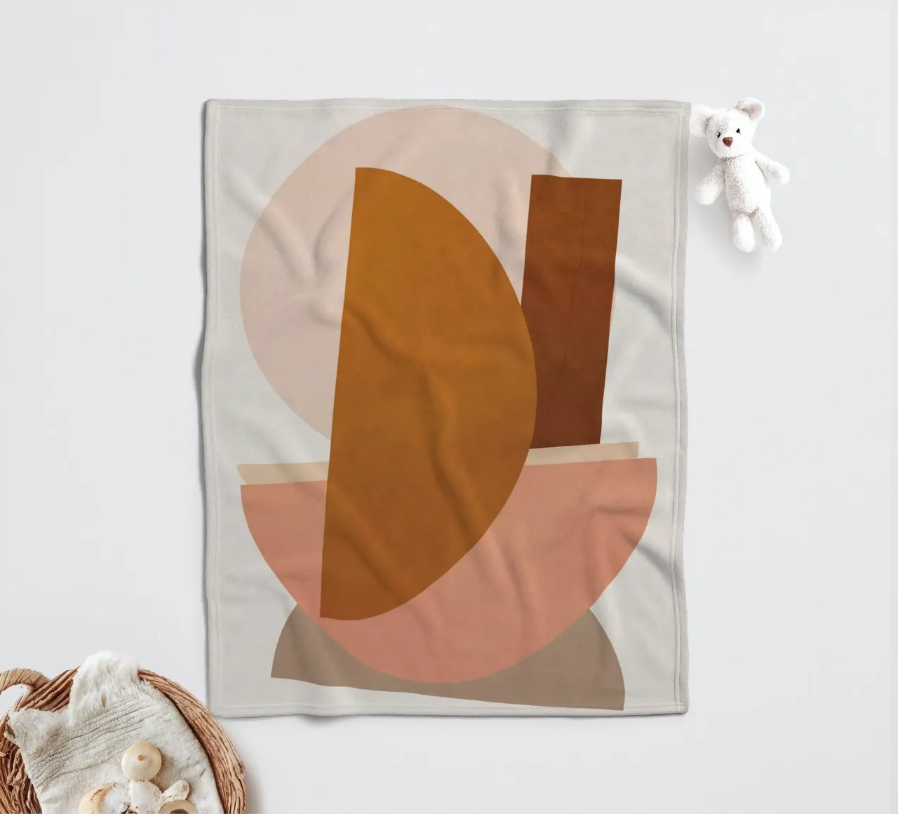 Abstract Stack III Fleecedecke von Flow Line