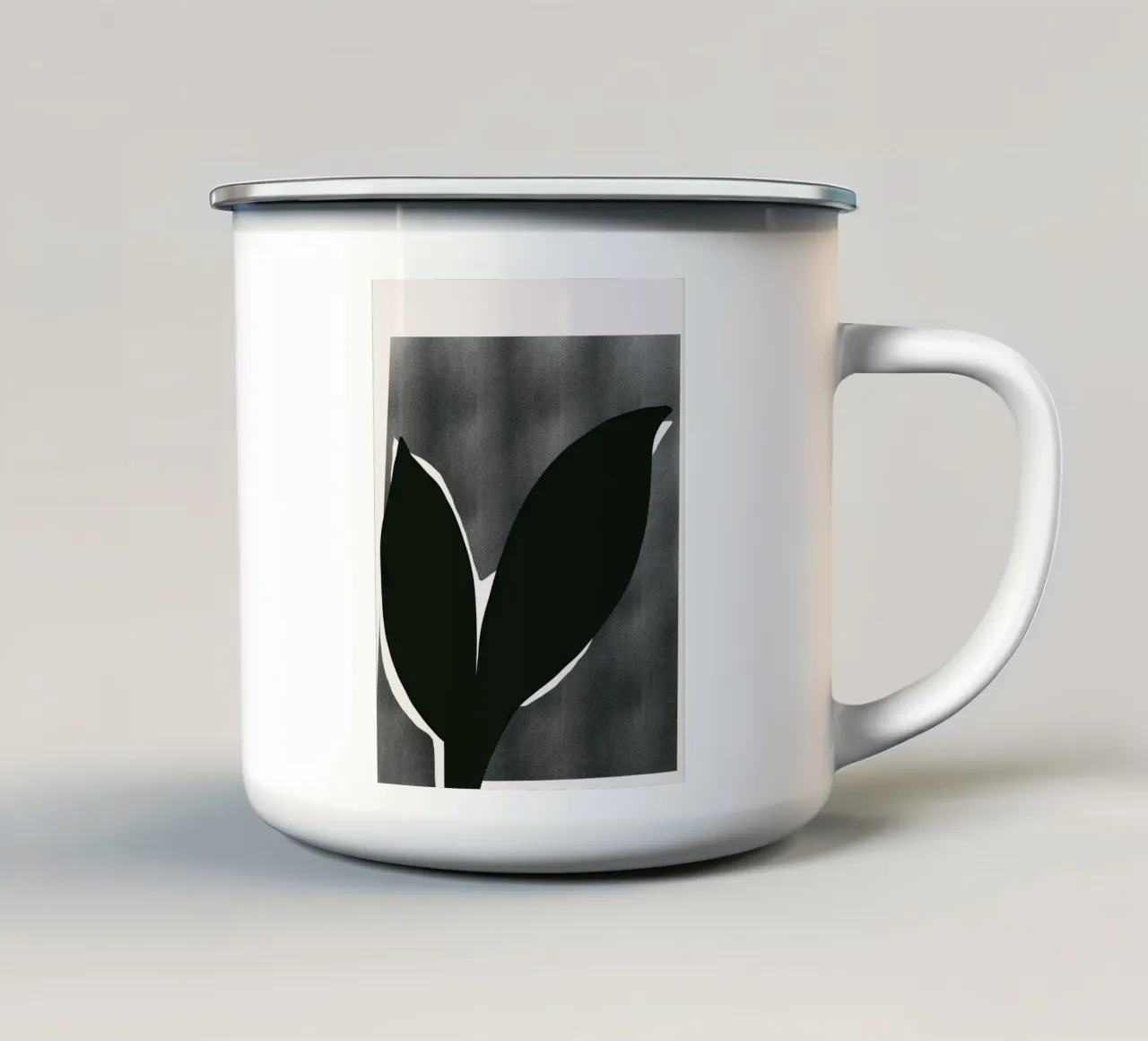 Composizione nera 05 tazza in smalto da Little Dean