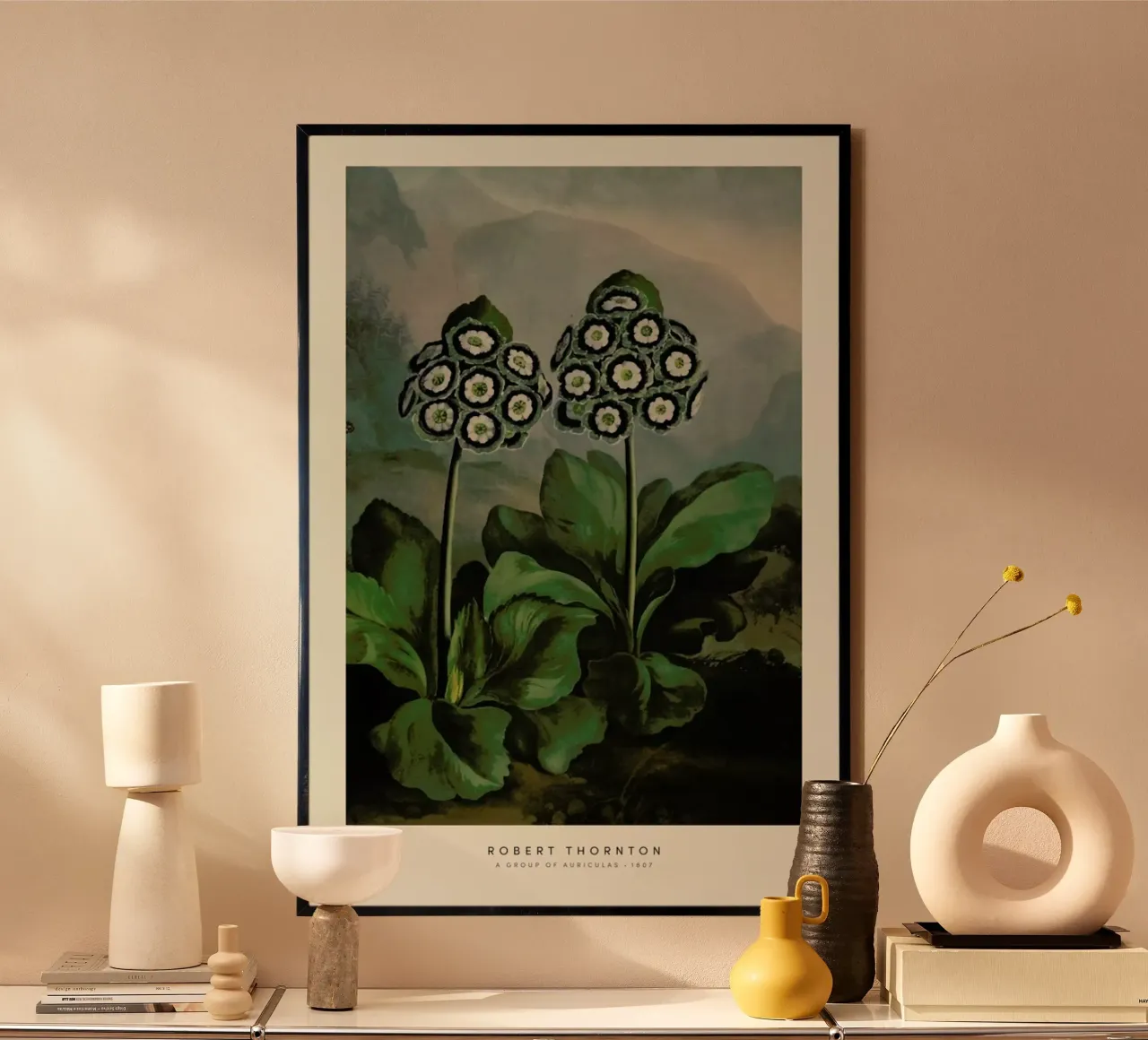 Thornton - A Group of Auriculas carta hahnemühle da Vintage by JUNIQE
