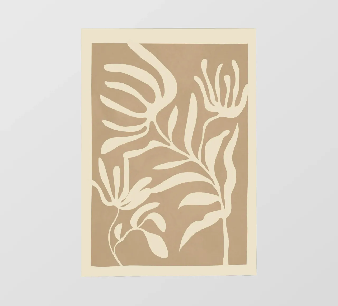 Minimal Abstract Art Plant 1 telo in pvc da Flow Line