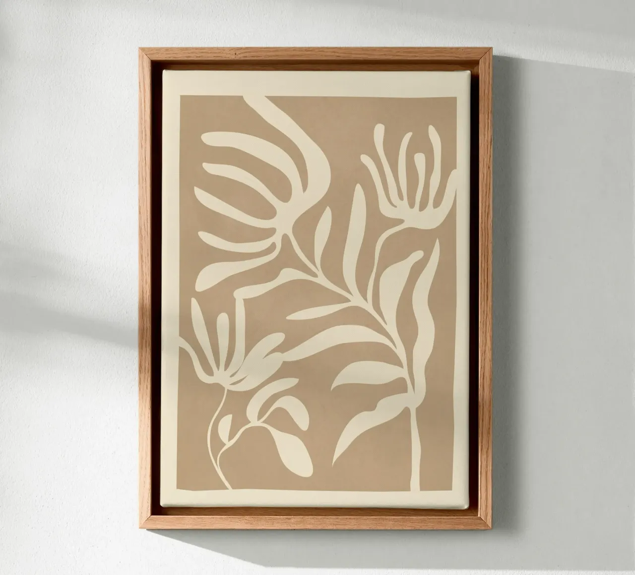Minimal Abstract Art Plant 1 canvas by Flow Line