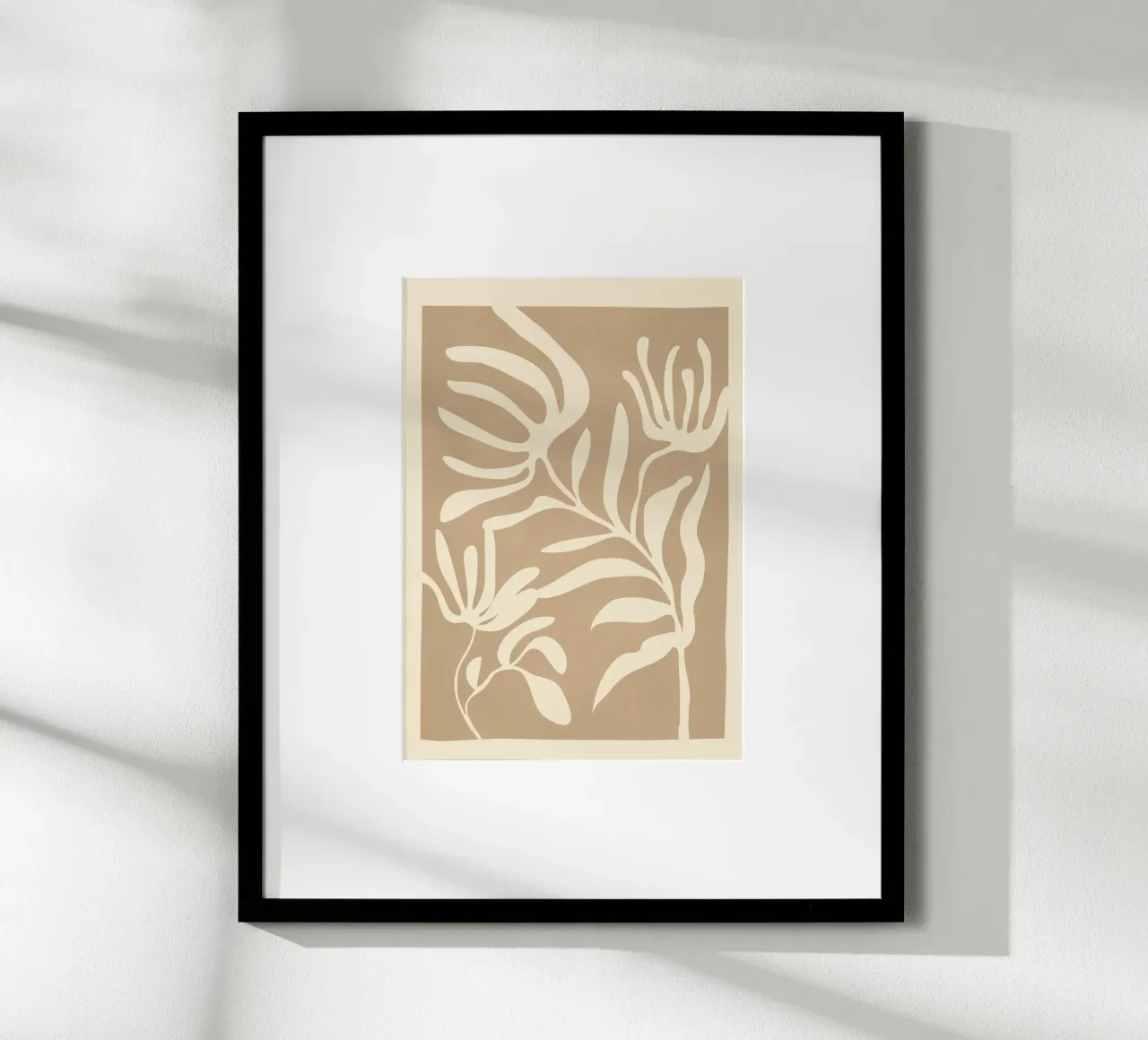 Minimal Abstract Art Plant 1 carta hahnemühle da Flow Line