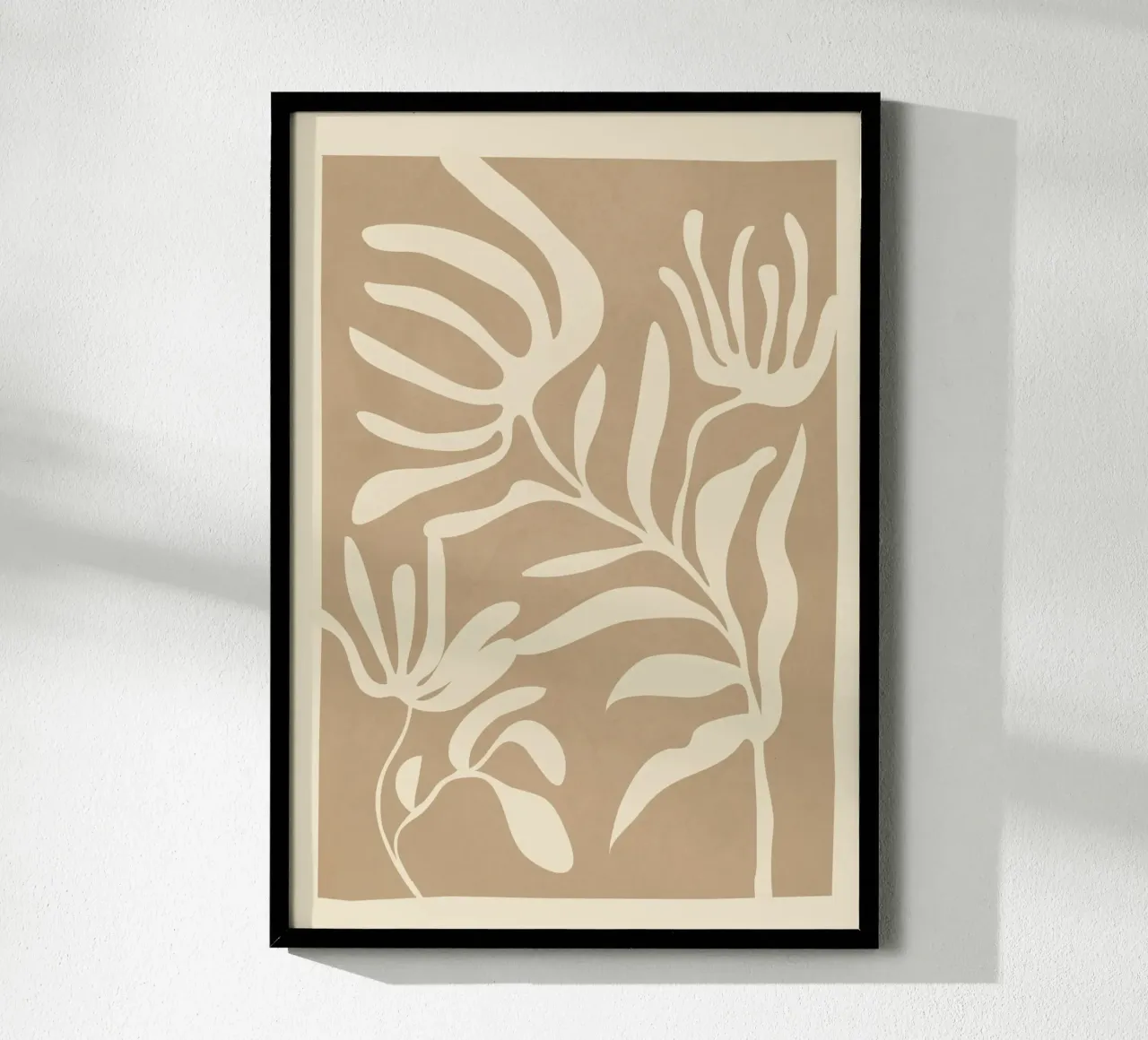 Minimal Abstract Art Plant 1 carta hahnemühle da Flow Line