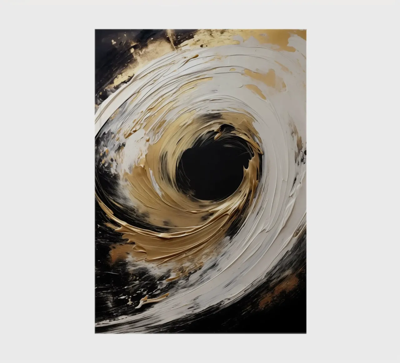 Abstract circle with gold accents notebook by Imagine