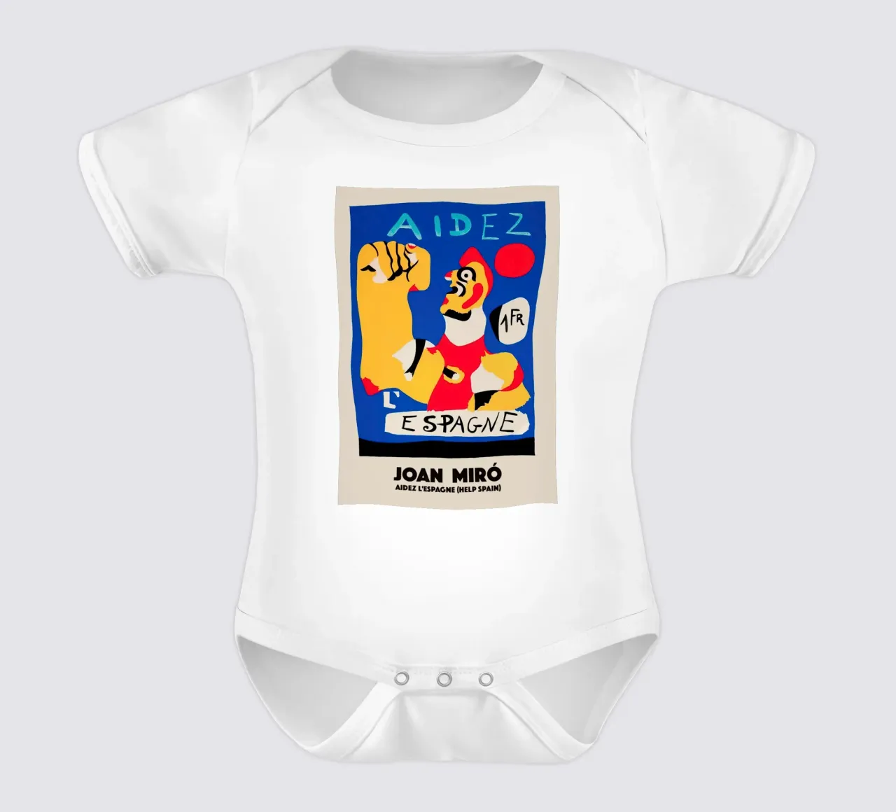 Joan Miro Art Aidez body neonato maniche corte da phillipp veisenberg