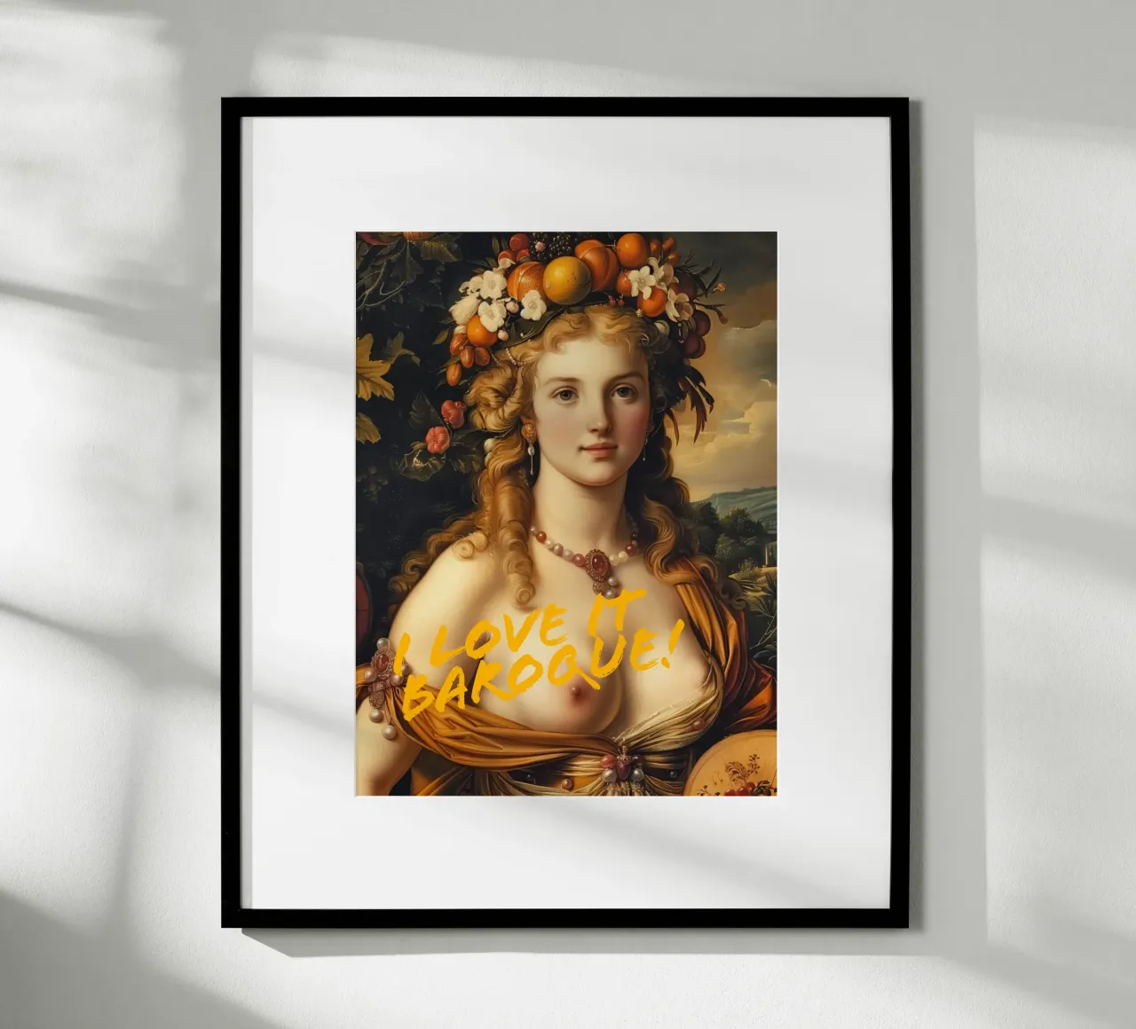 Ich liebe es Barock | Pop Art trifft Klassik Poster von Autofocus