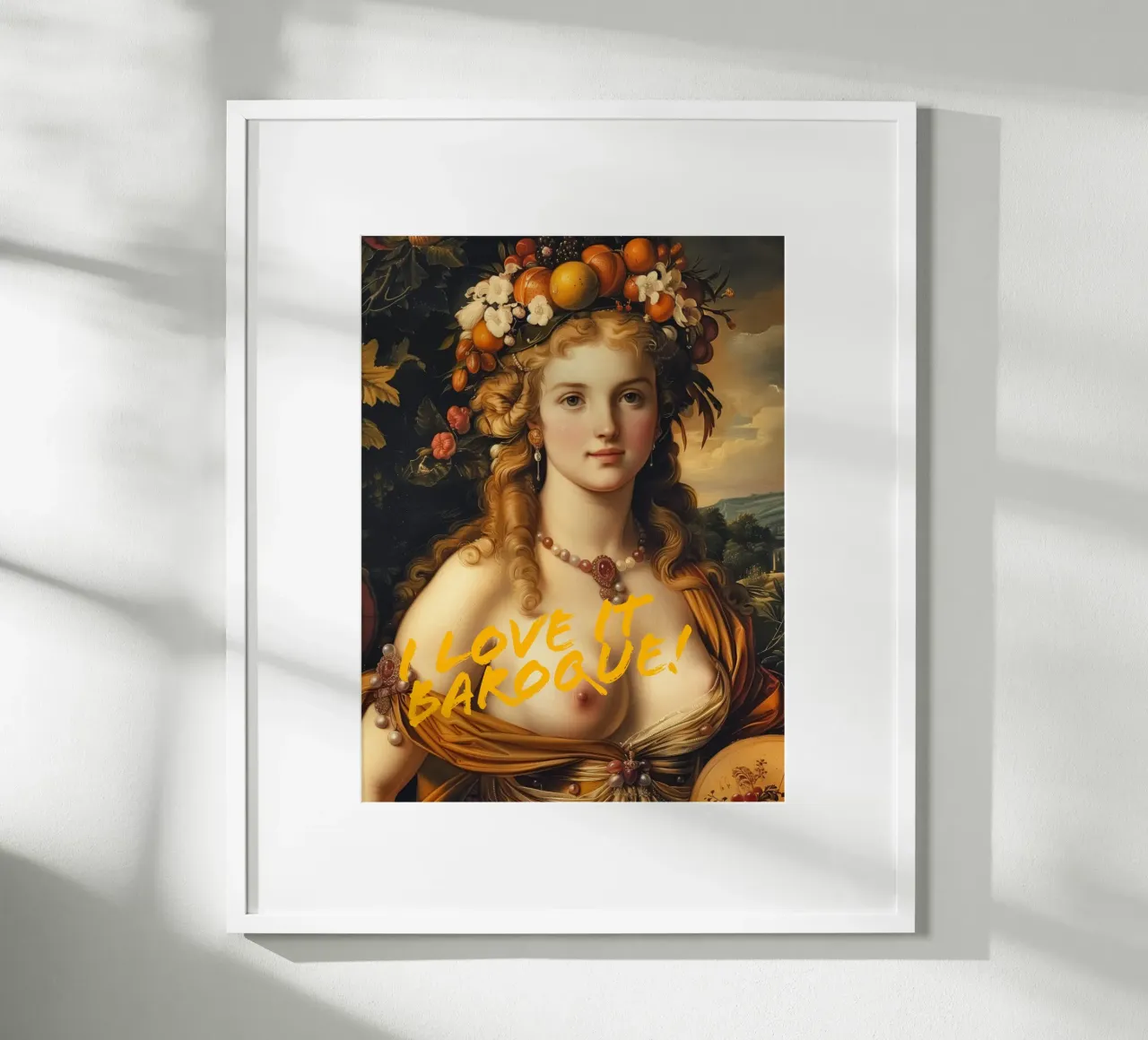 Ich liebe es Barock | Pop Art trifft Klassik Poster von Autofocus