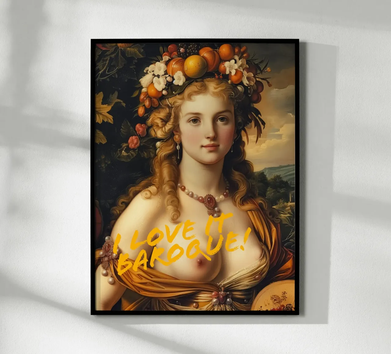 Ich liebe es Barock | Pop Art trifft Klassik Poster von Autofocus