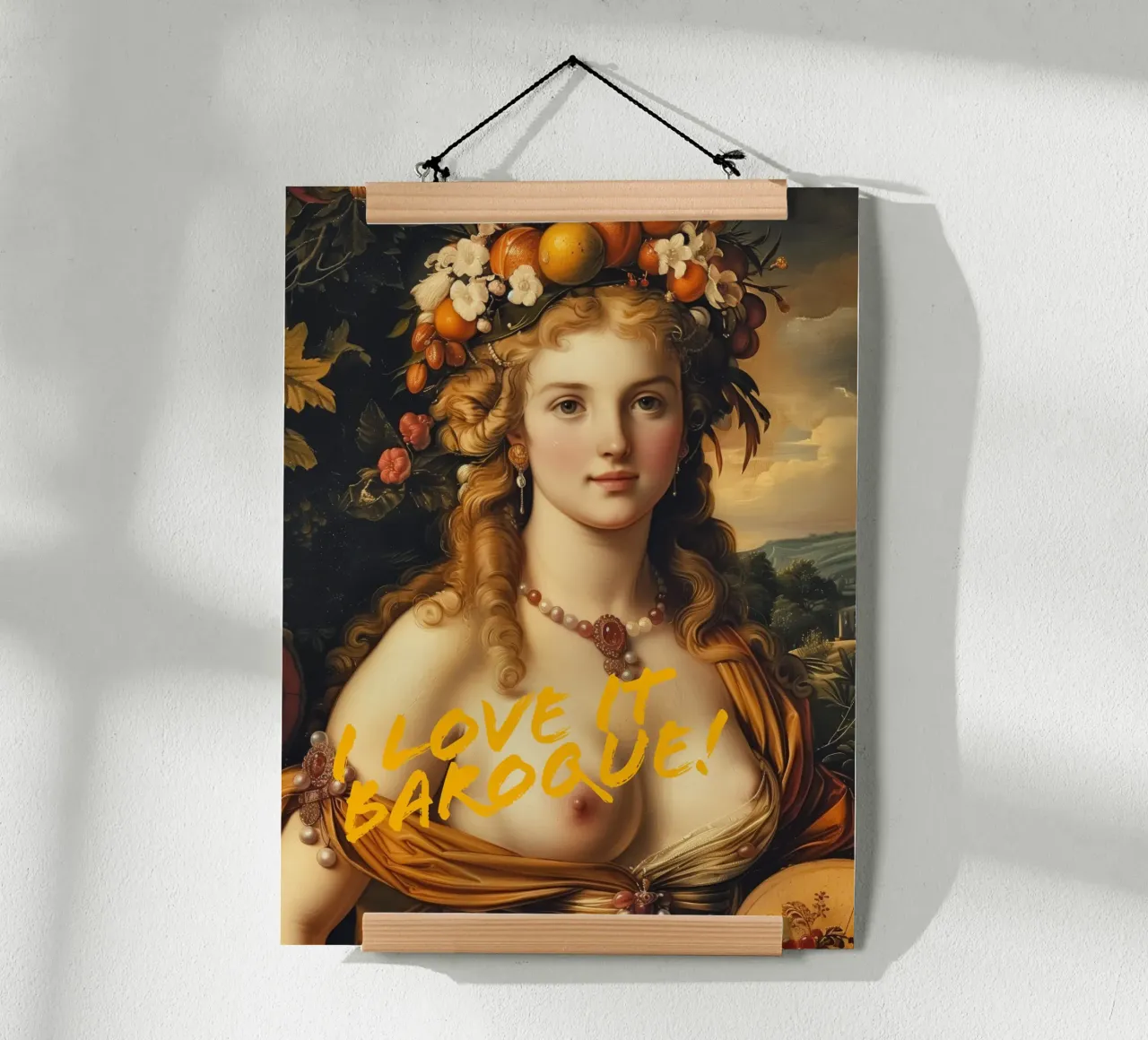 Ich liebe es Barock | Pop Art trifft Klassik Poster von Autofocus