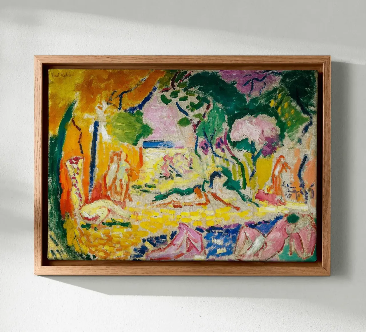 Matisse - La gioia di vivere tela con Cornice a cassetta da MinaHome