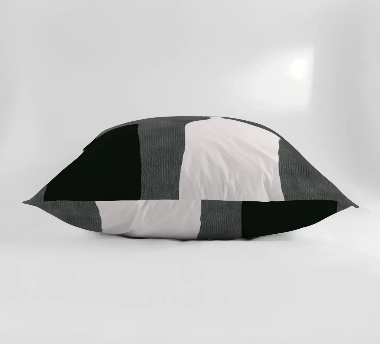 Composizione nera 06 cuscino da Little Dean