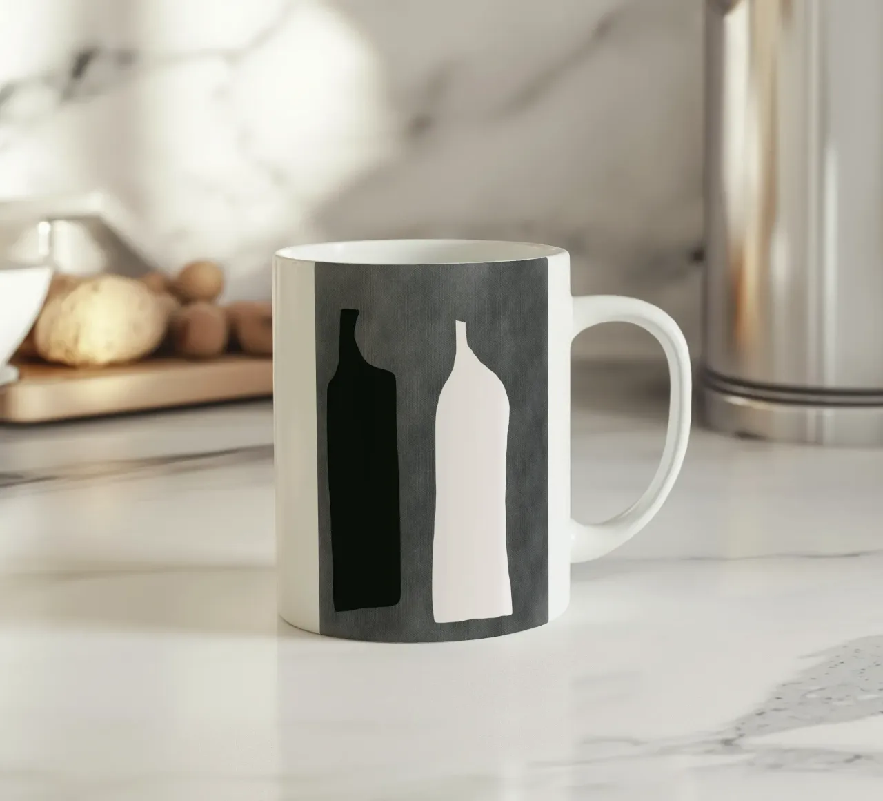 Composizione nera 06 tazza in ceramica da Little Dean