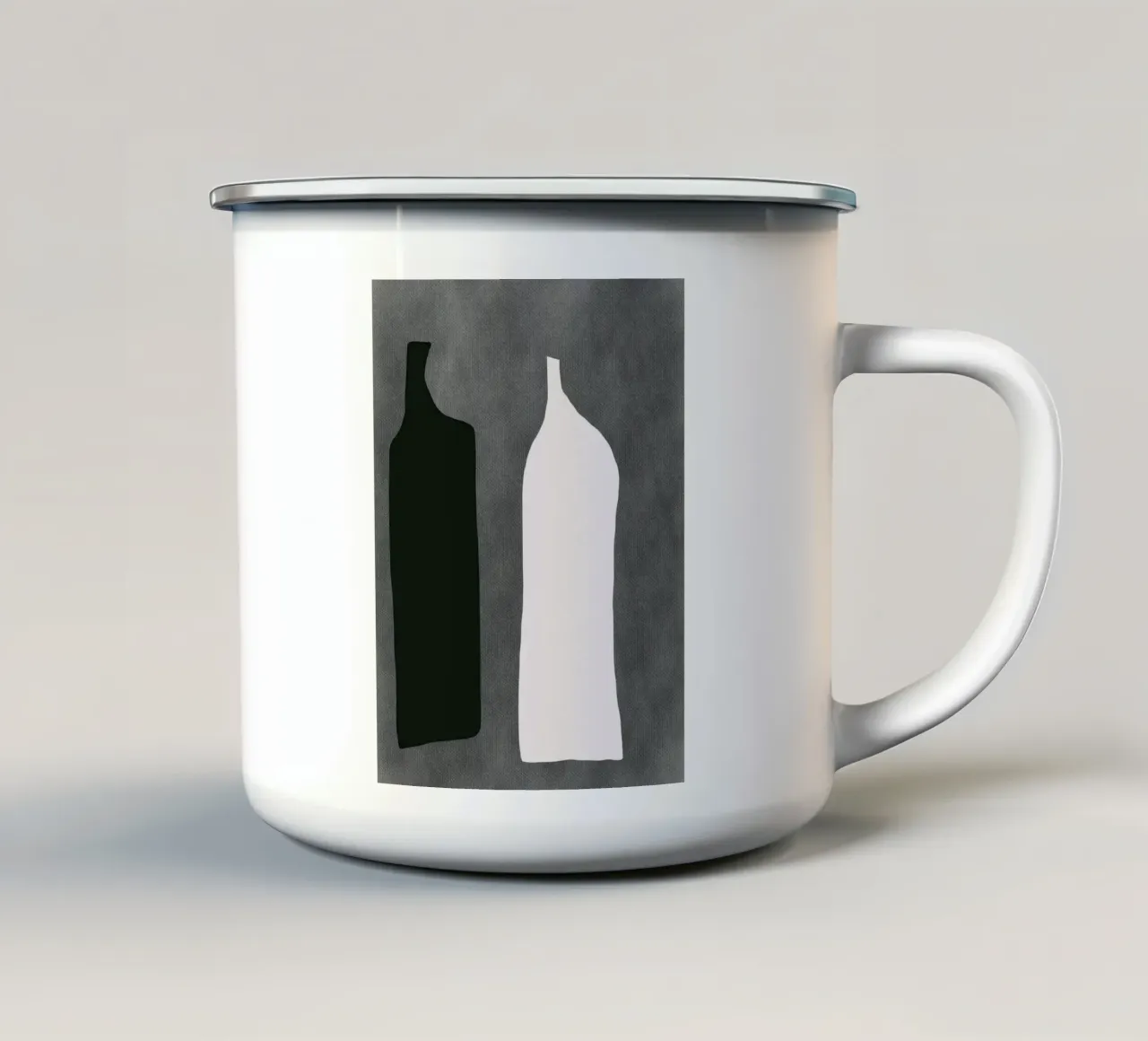 Composizione nera 06 tazza in smalto da Little Dean