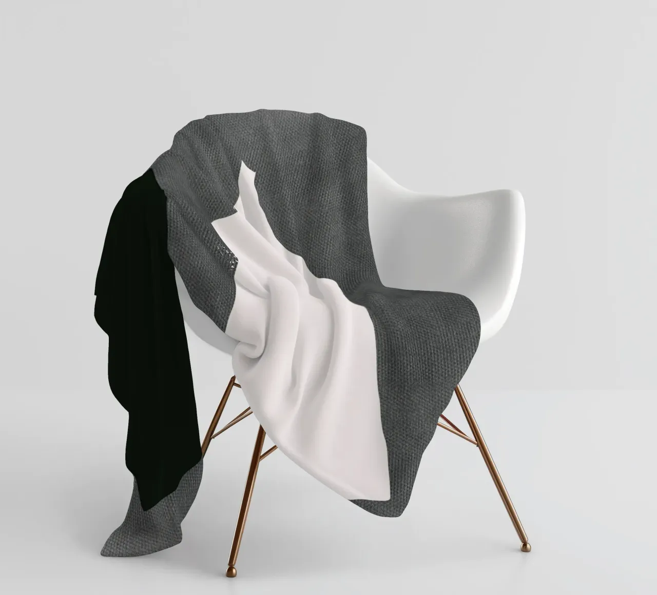 Composizione nera 06 coperta in pile da Little Dean