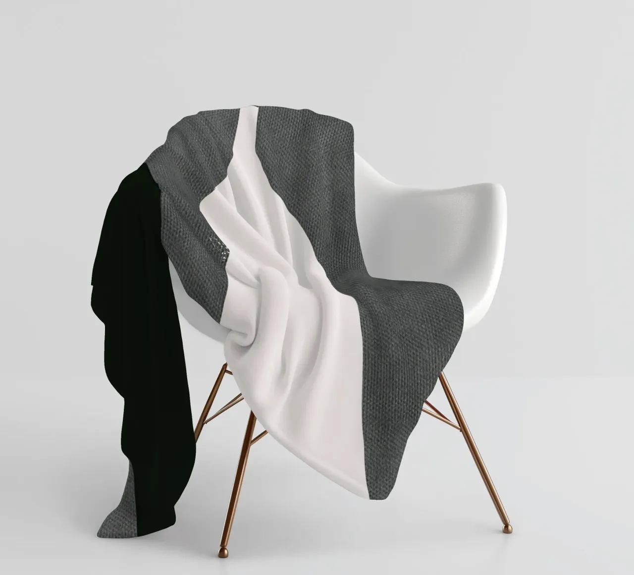 Composizione nera 06 coperta in pile da Little Dean