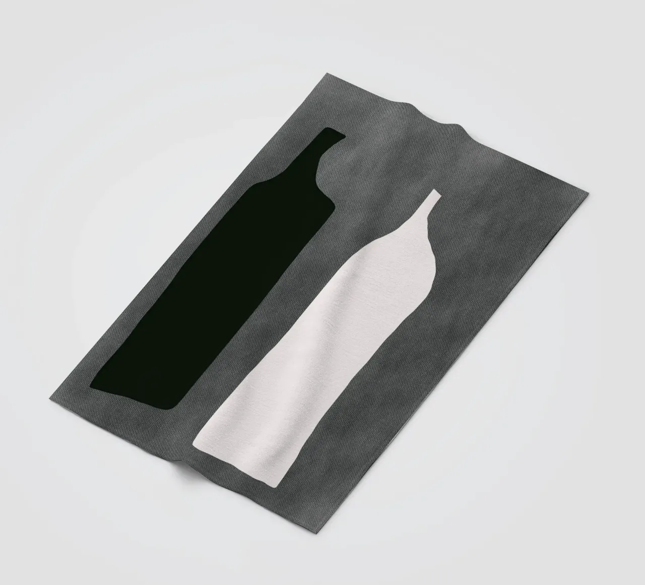 Composizione nera 06 coperta in pile da Little Dean