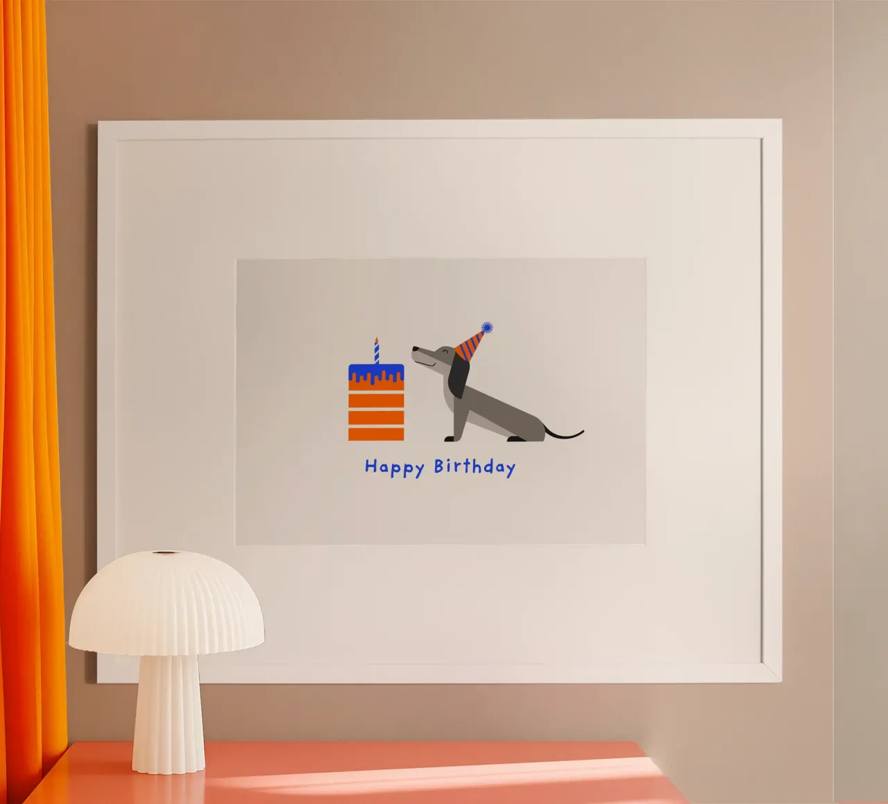 Buon compleanno Dackel poster da Carolin Vonhoff