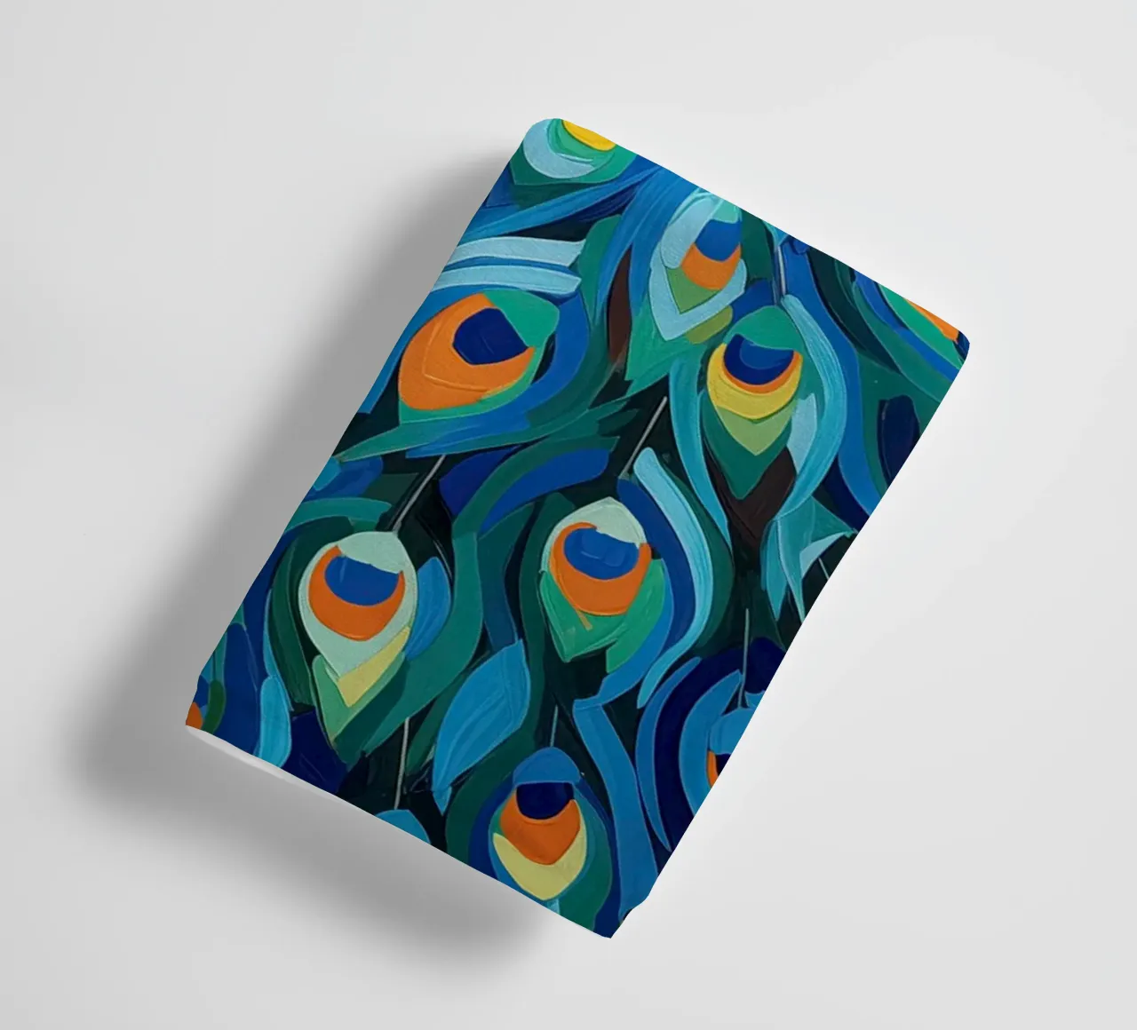 Pavone nei colori blu asciugamano da bagno da Imagine