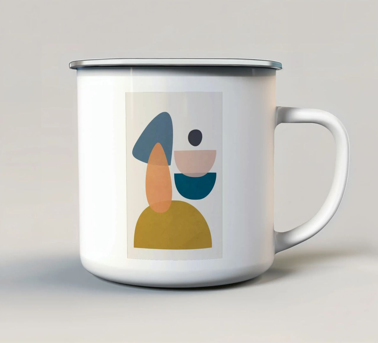 Free Abstract Shapes I tazza in smalto da cityart