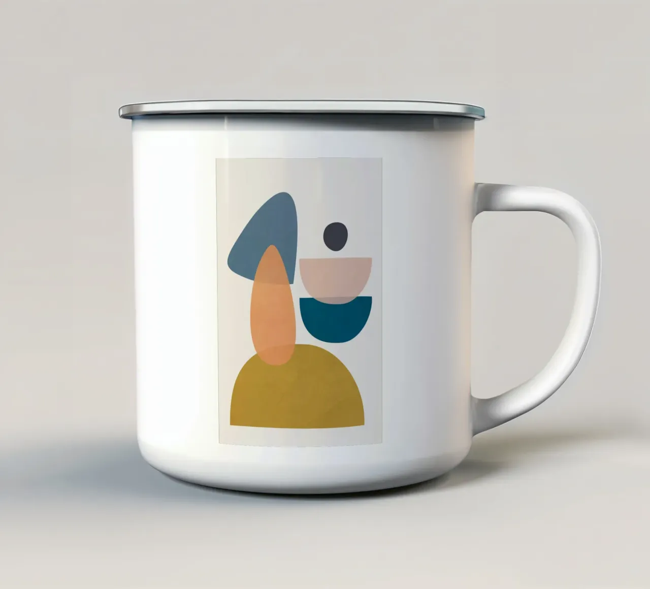 Free Abstract Shapes I taza de esmalte de cityart