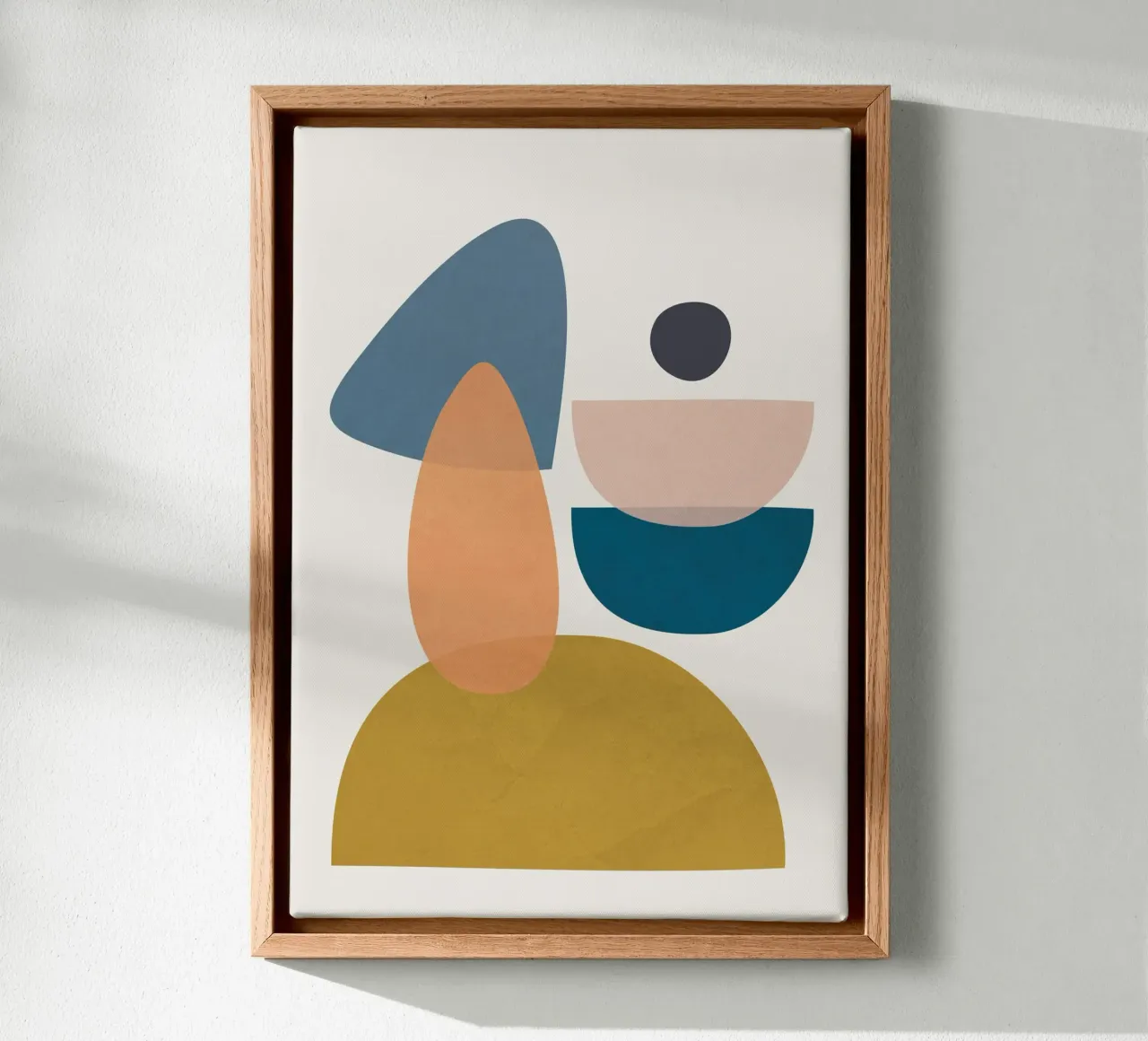 Free Abstract Shapes I tela con Cornice a cassetta da cityart