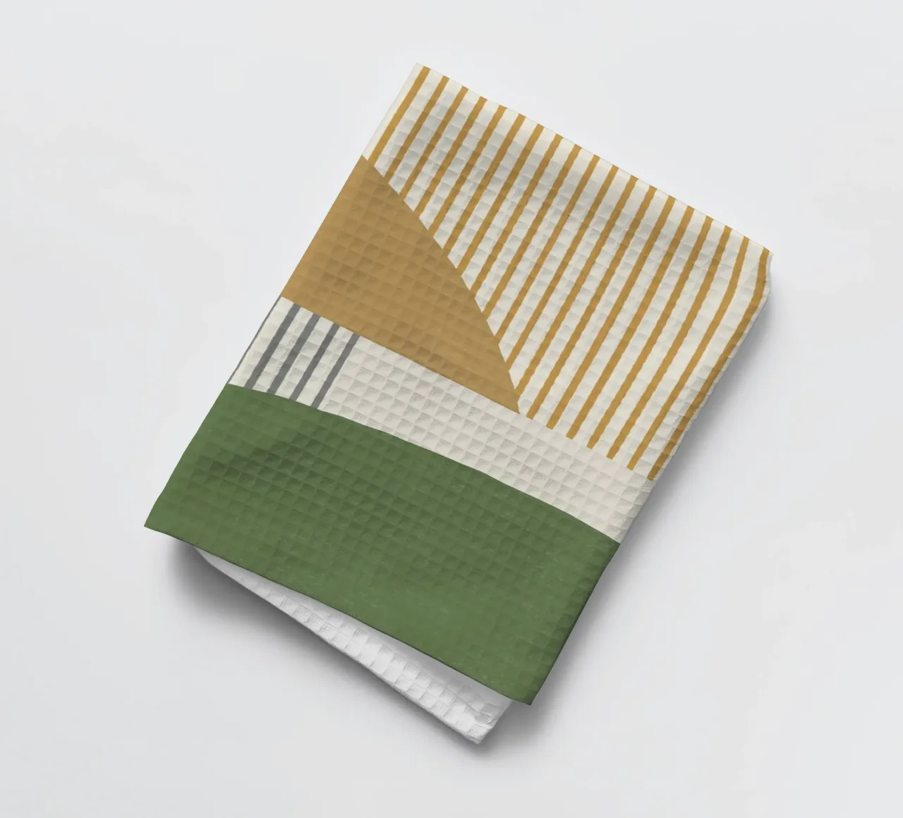 Linee del quarto di cerchio - Oro grigio canovaccio da cucina da MoonlightPrint
