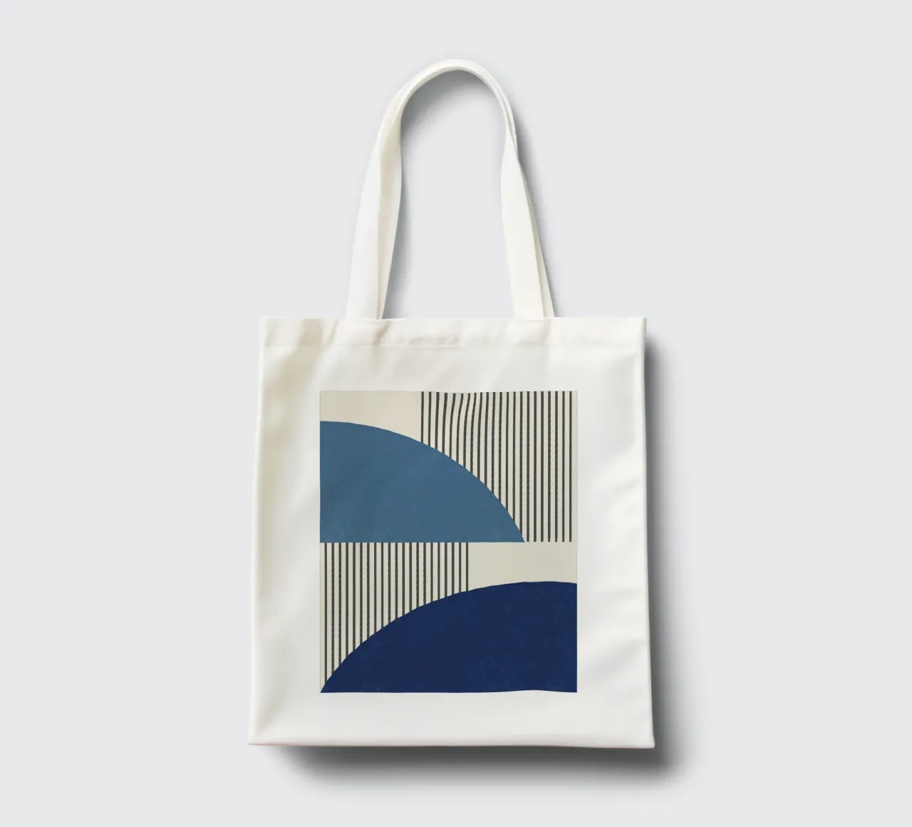 Linee del quarto di cerchio - Oro grigio borsa in juta da MoonlightPrint