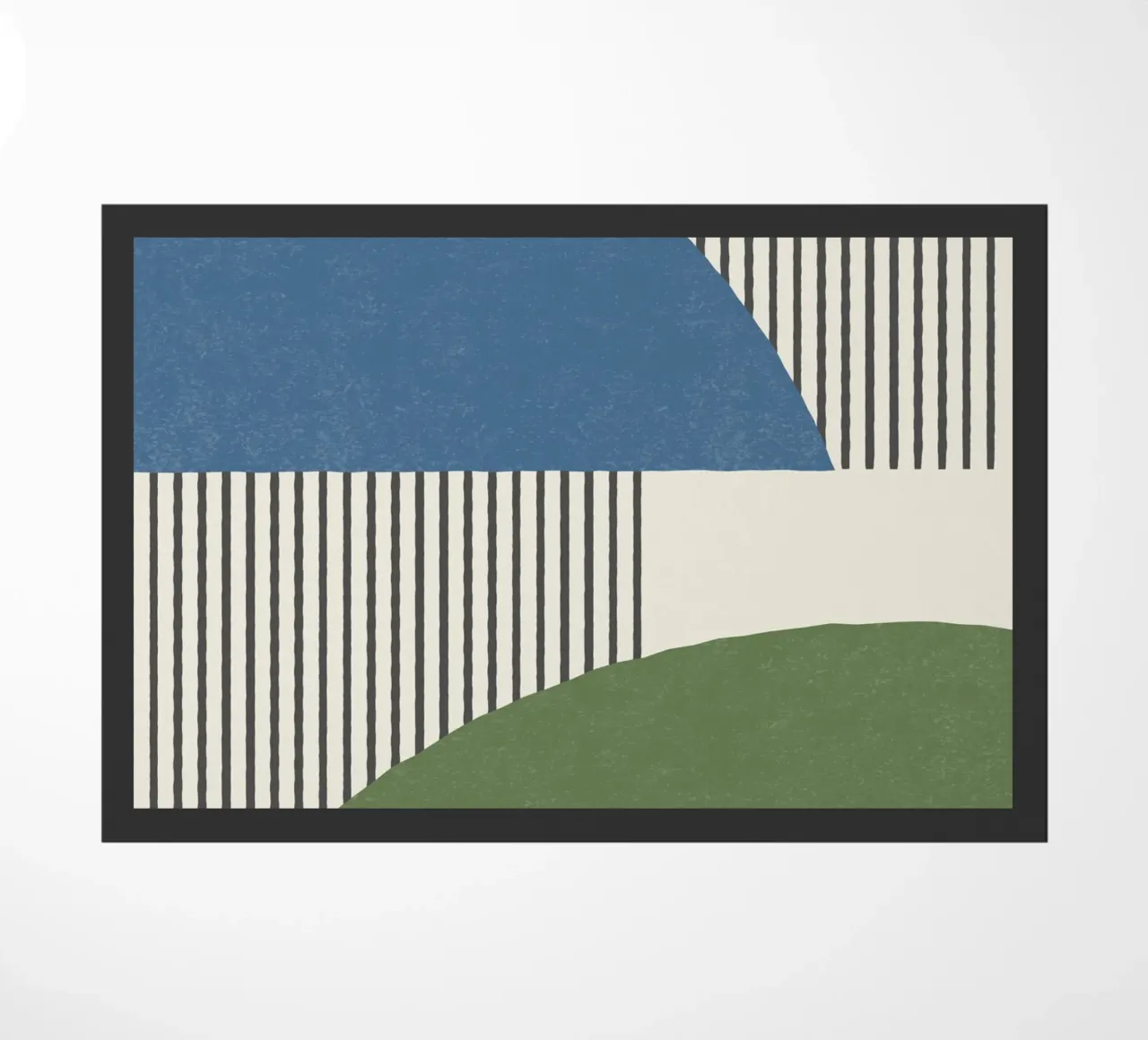 Linee del quarto di cerchio - Blu Verde zerbino da MoonlightPrint