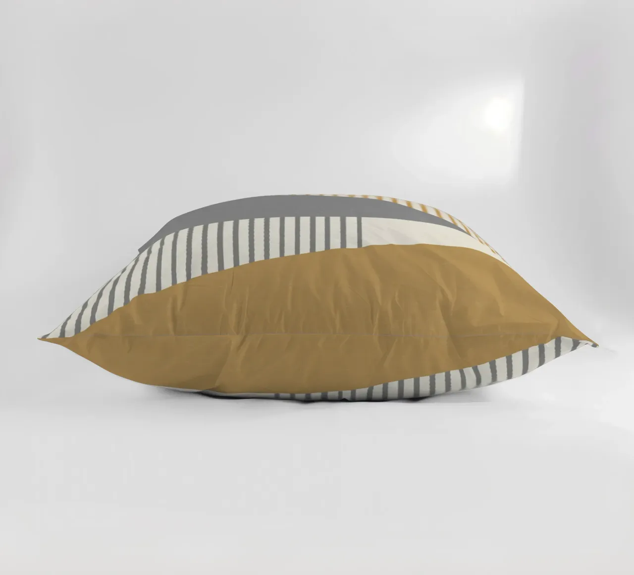 Linee del quarto di cerchio - Oro grigio cuscino da MoonlightPrint
