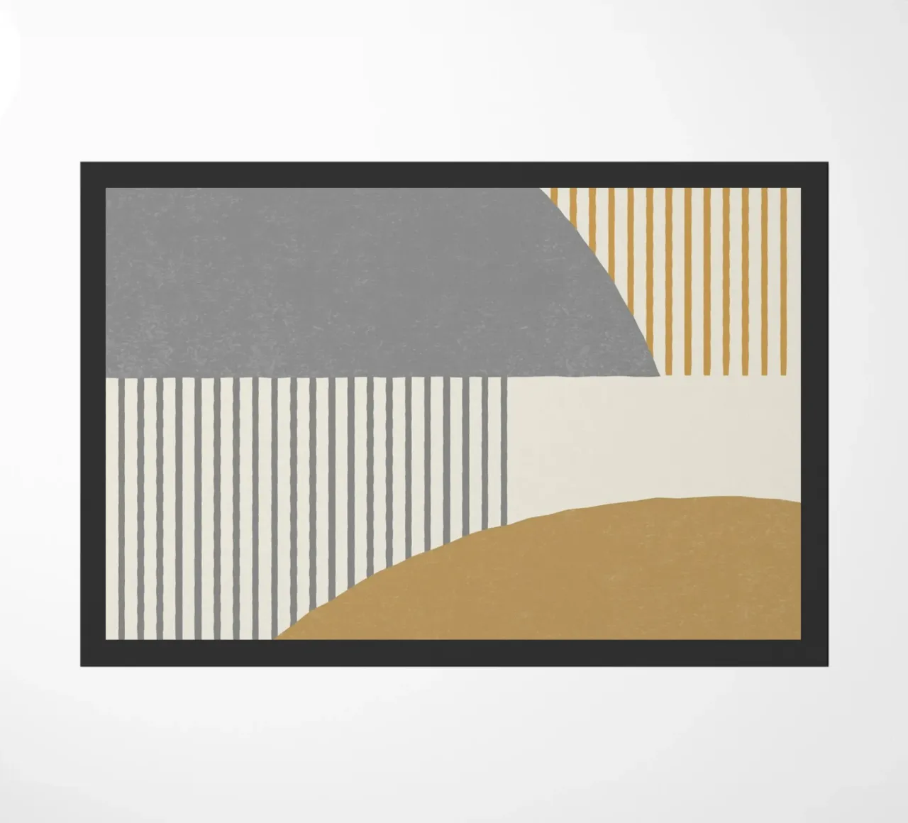 Linee del quarto di cerchio - Oro grigio zerbino da MoonlightPrint