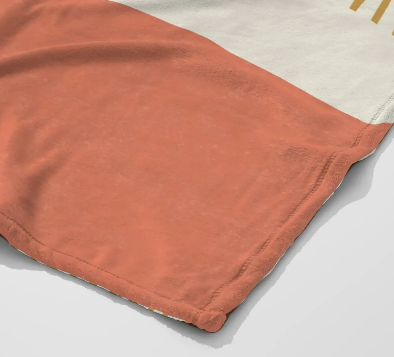 Quarter Circle Lines - Gray Gold fleece blanket by MoonlightPrint