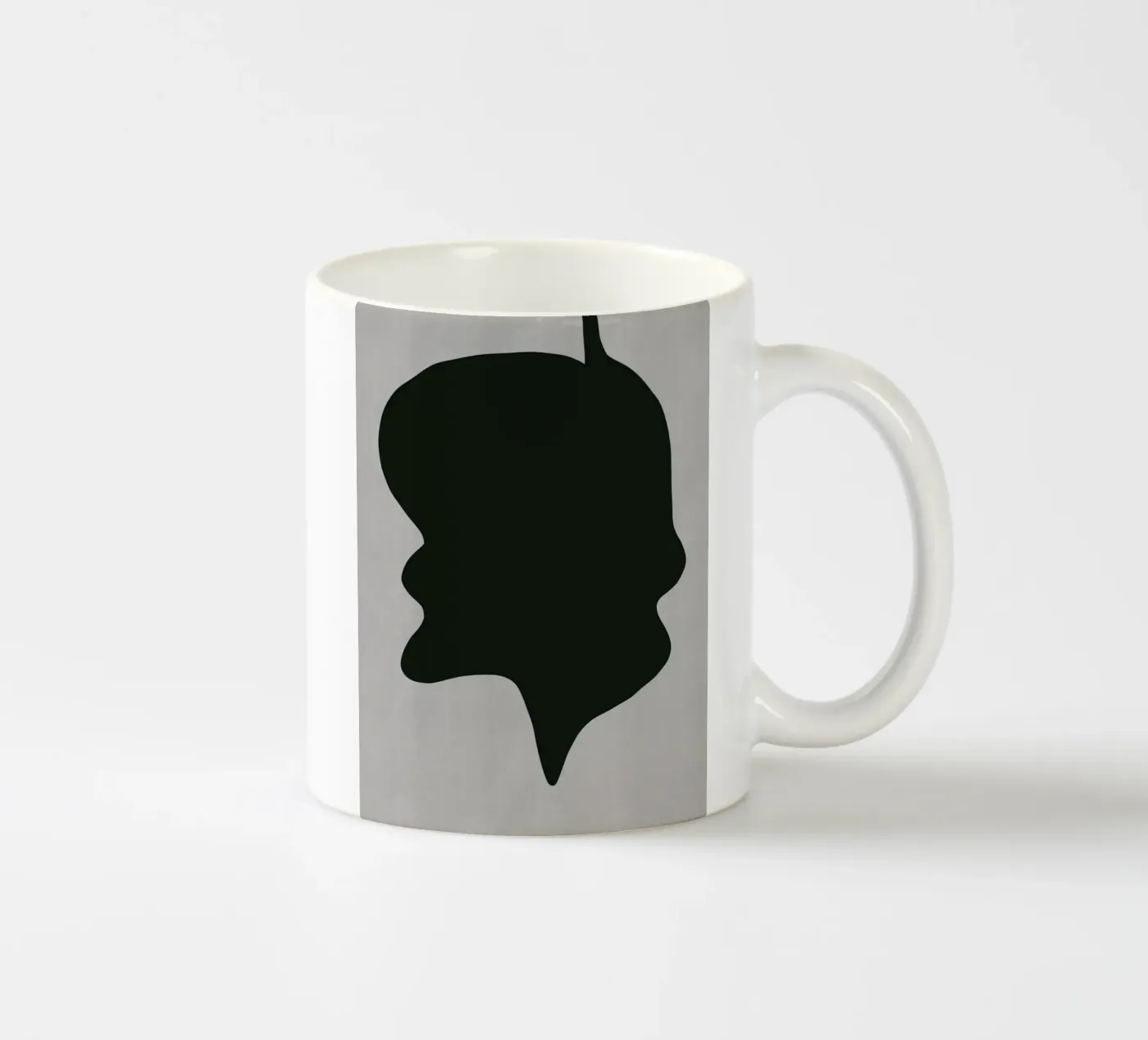 Black composition 07 ceramic mug by Little Dean