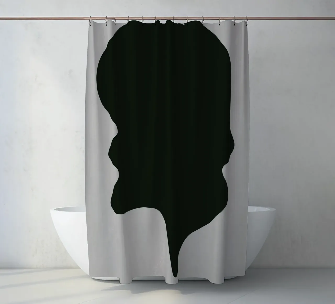Composizione nera 07 tenda da doccia da Little Dean