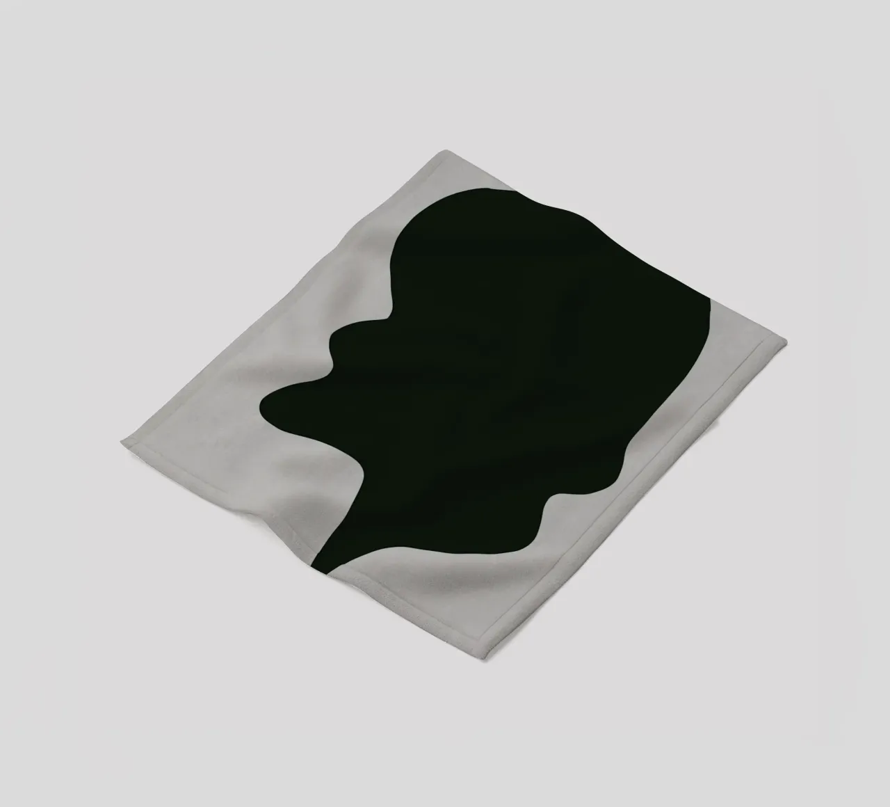 Composizione nera 07 coperta in pile da Little Dean