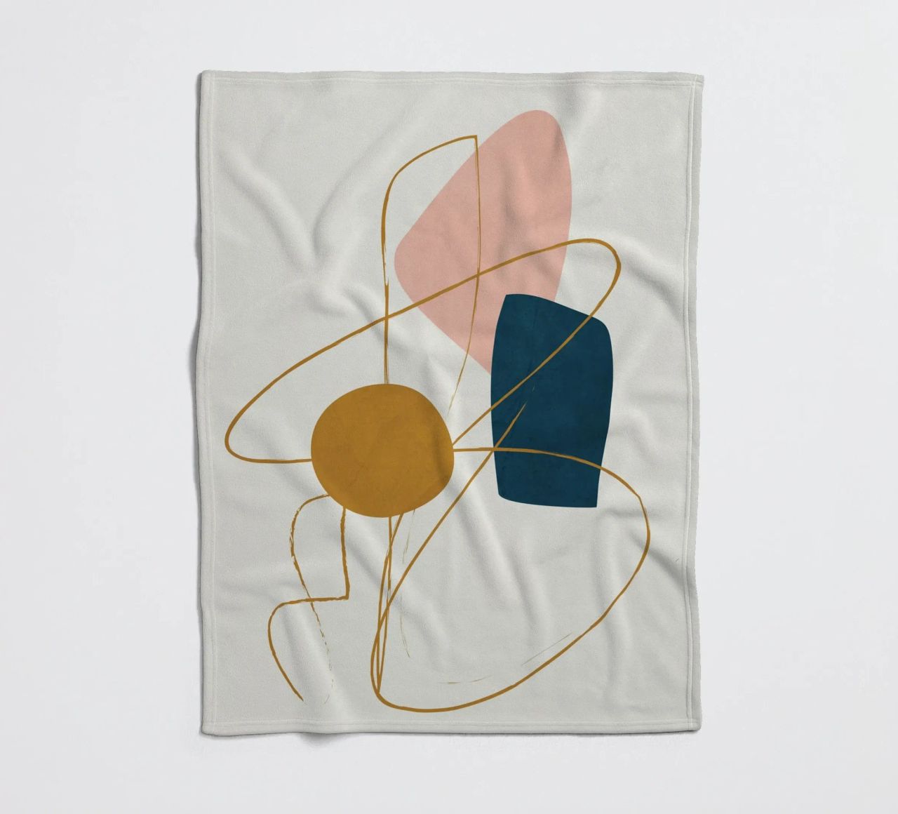 Minimal Abstract Shapes No 46 coperta in pile da cityart