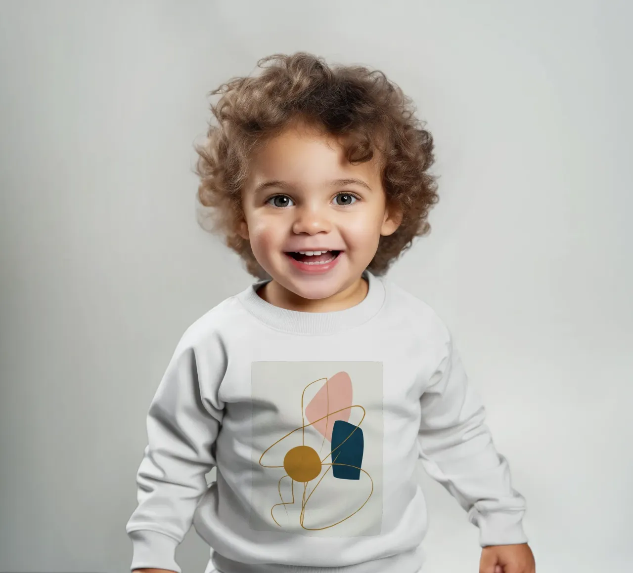 Minimal Abstract Shapes No 46 baby sweatshirt by cityart