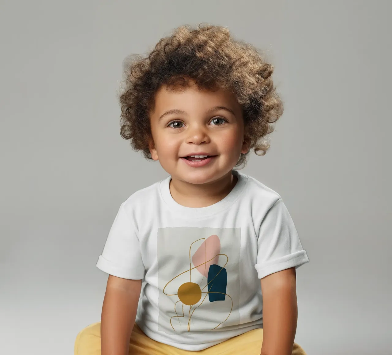 Minimal Abstract Shapes No 46 baby t-shirt by cityart
