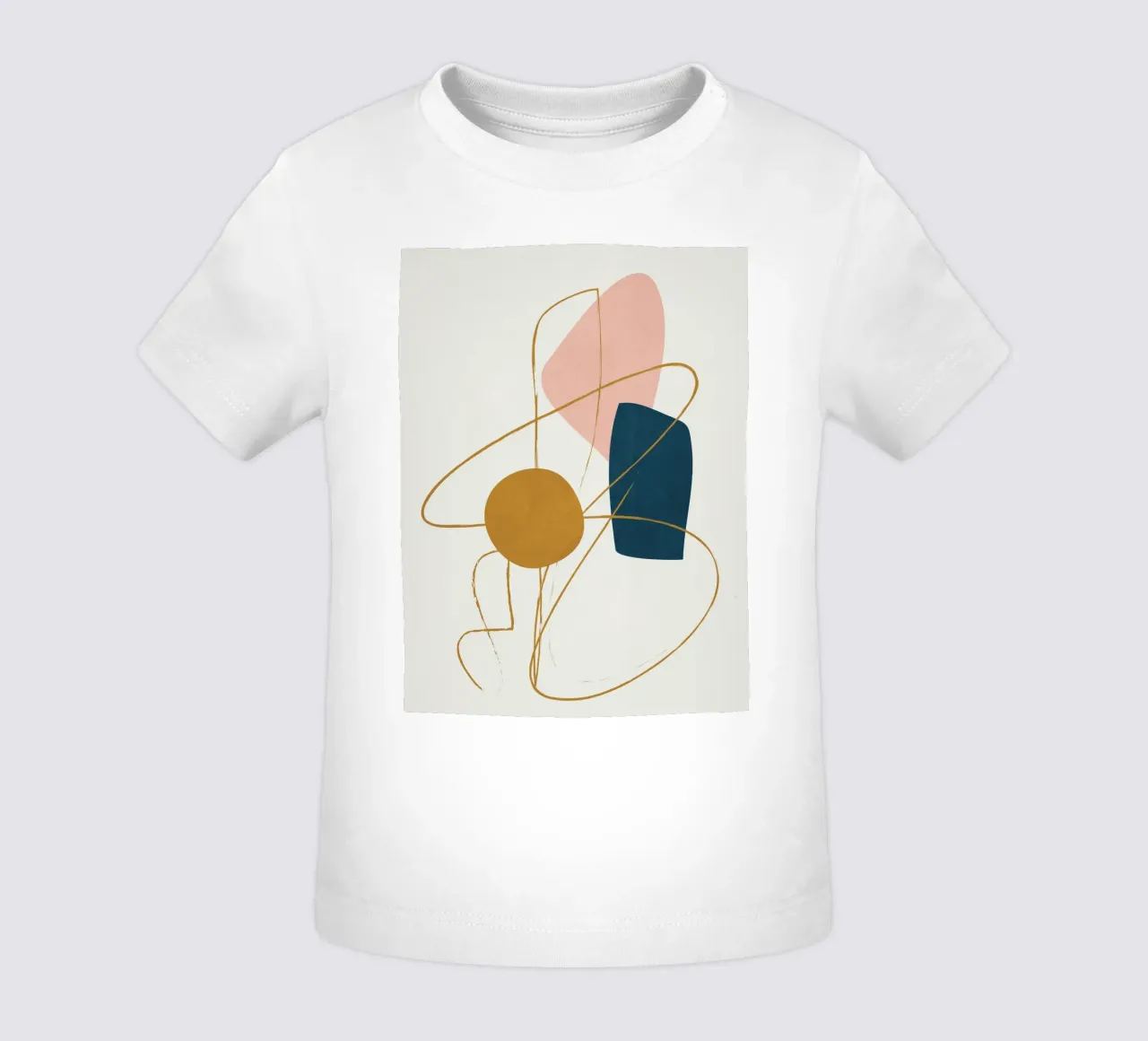 Minimal Abstract Shapes No 46 baby t-shirt by cityart