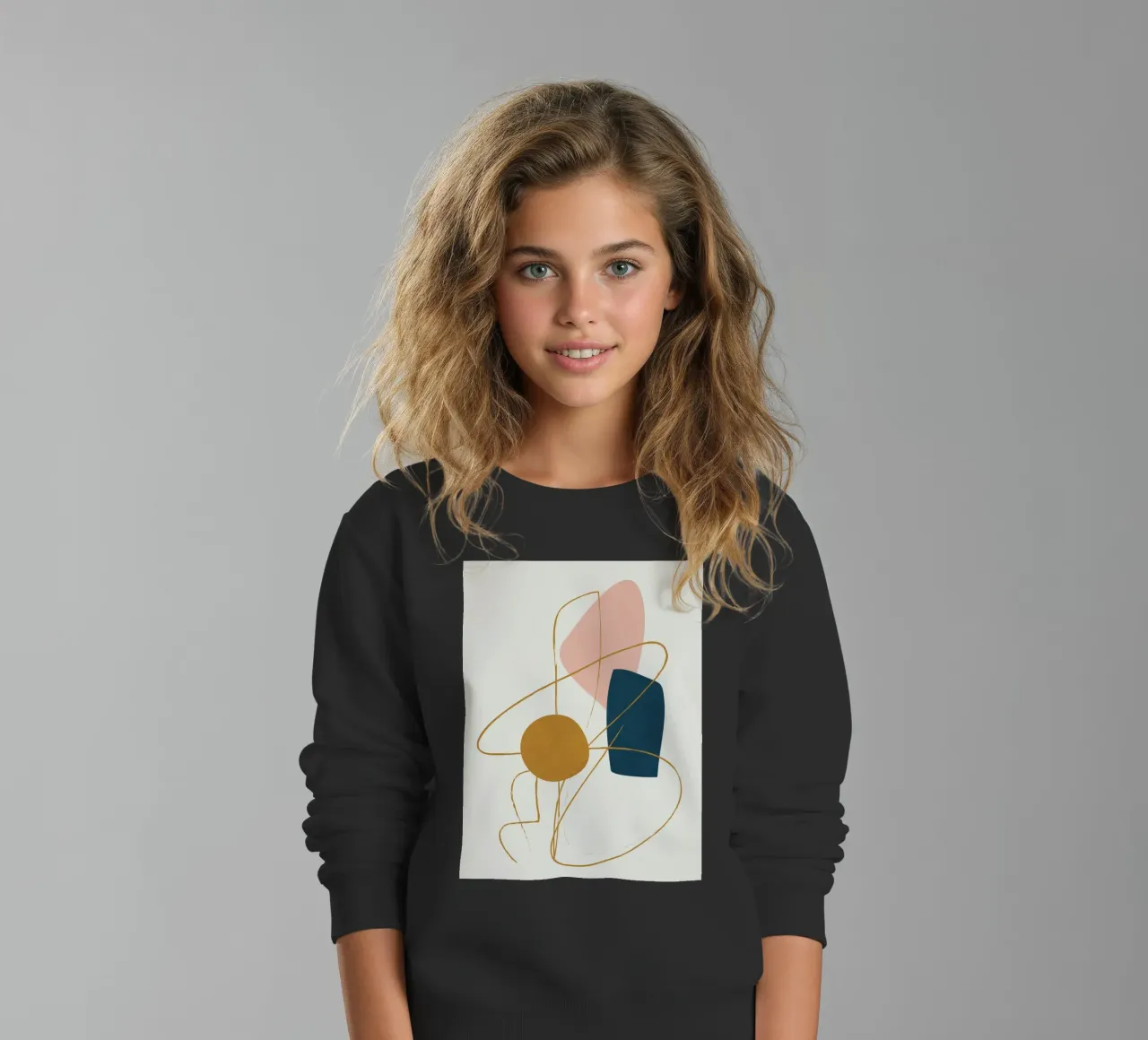 Minimal Abstract Shapes No 46 felpa bambino da cityart