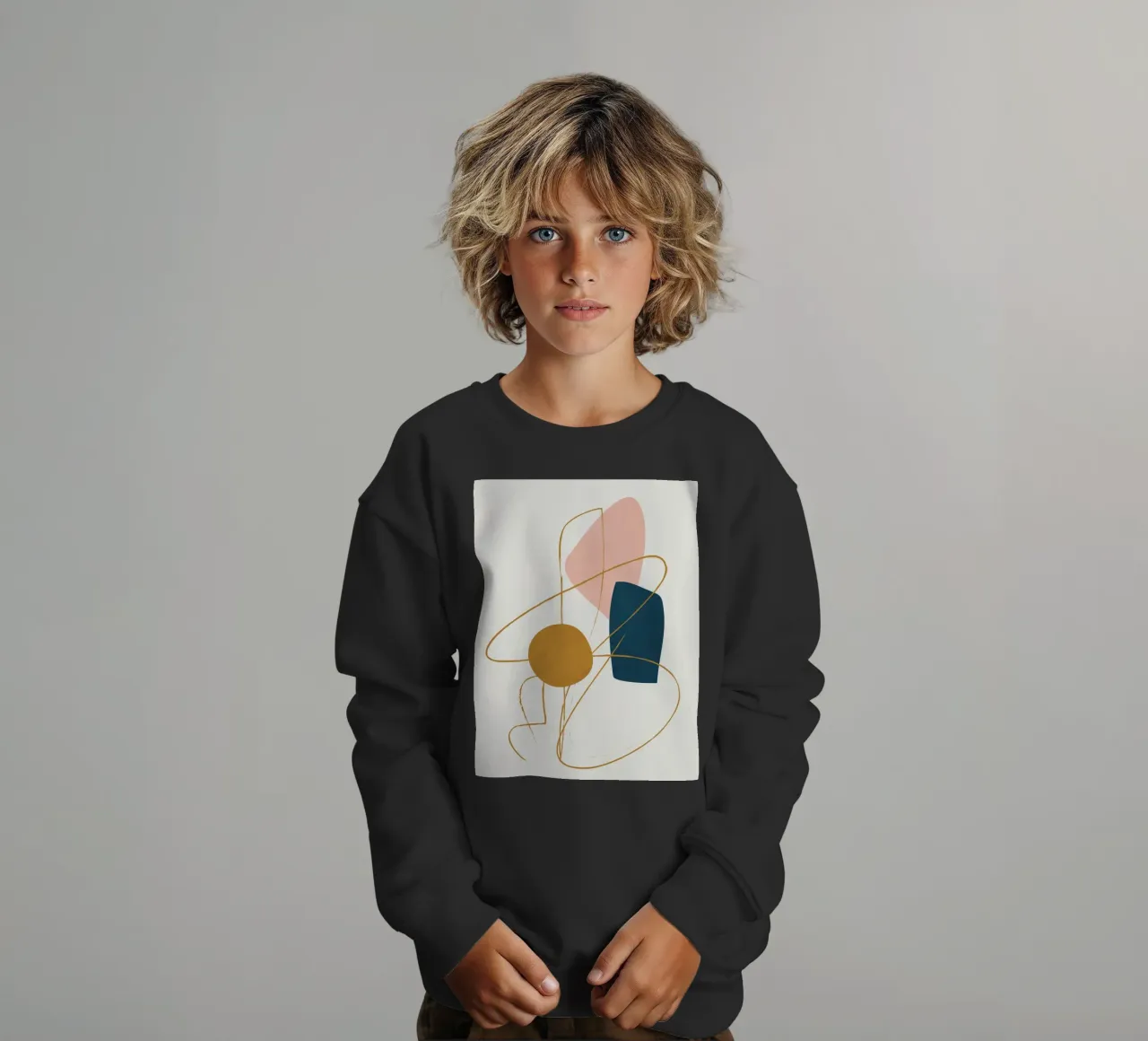 Minimal Abstract Shapes No 46 felpa bambino da cityart