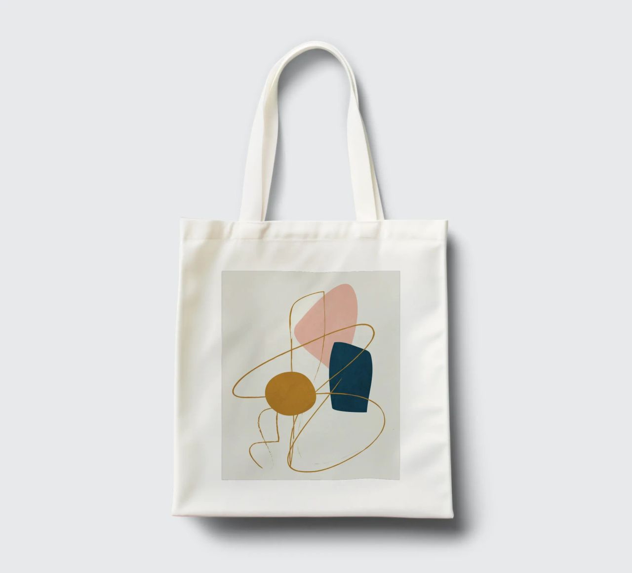 Minimal Abstract Shapes No 46 borsa in juta da cityart