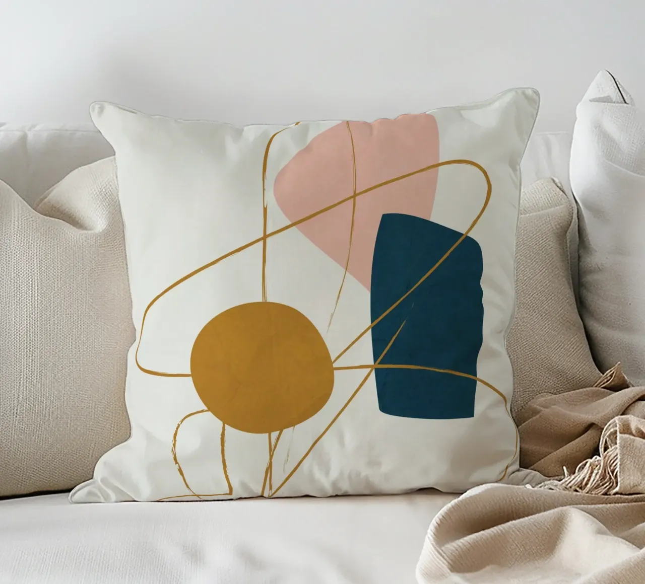 Minimal Abstract Shapes No 46 cuscino da cityart