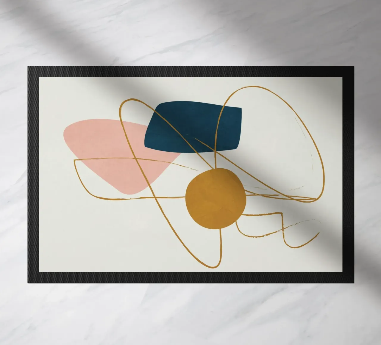 Minimal Abstract Shapes No 46 Fußmatte von cityart