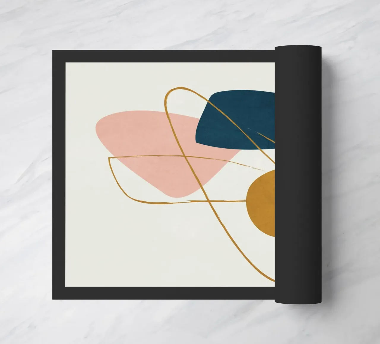 Minimal Abstract Shapes No 46 Fußmatte von cityart
