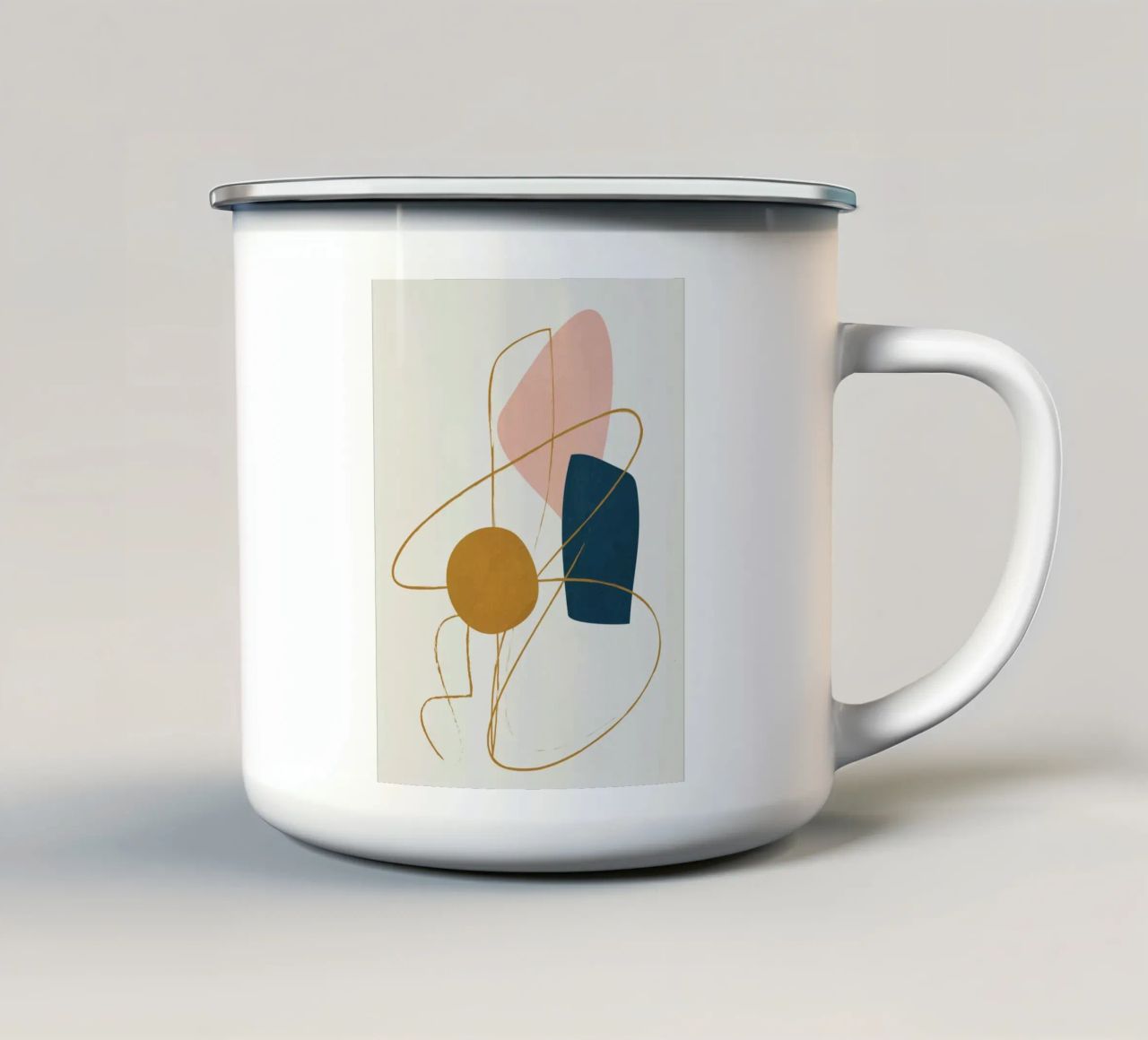 Minimal Abstract Shapes No 46 tazza in smalto da cityart